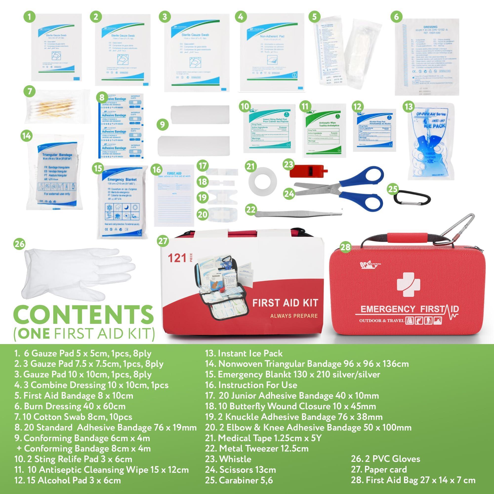 Small First Aid Kit for Car Office 121 Pieces Sturdy Red EVA Travel First Aid Kit with Zip Carabiner Waterproof Basic First Aid Kit for Home Portable Mini Emergency First Aid Kit Travel Small First Aid Kit for Car Office 121 Pieces Sturdy Red EVA Travel First Aid Kit with Zip Carabiner Waterproof Basic First Aid Kit for Home Portable Mini Emergency First Aid Kit Travel