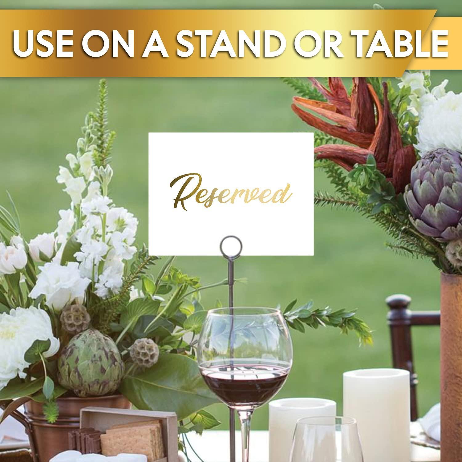 10 Pack Gold Reserved Table Signs for Wedding Party Restaurant Double Sided Reserved Table Signs Gold Reserved Signs for Tables Gold Table Reserved Cards White Paper Reserved Table Tent Card 10 Pack Gold Reserved Table Signs for Wedding Party Restaurant Double Sided Reserved Table Signs Gold Reserved Signs for Tables Gold Table Reserved Cards White Paper Reserved Table Tent Card