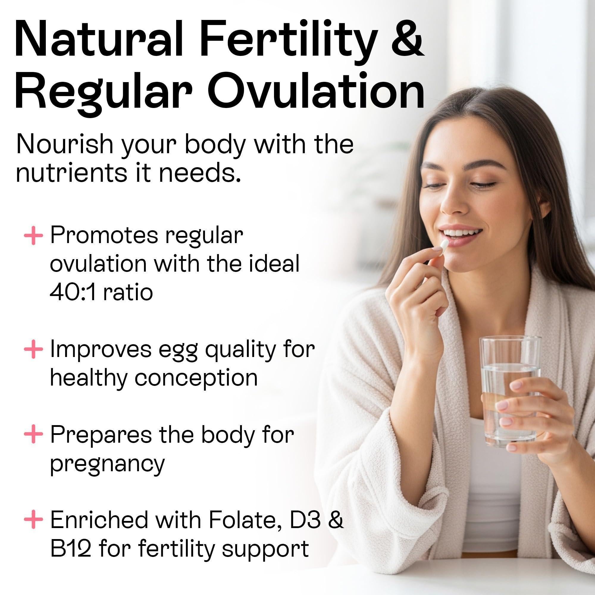 Myo Inositol D Chiro Inositol Supplement for Women Hormone Balance Healthy Ovarian Support 40:1 Myo Inositol Blend with Folate Vitamin D3 B12 & 20 Billion CFU Probiotics 60 Capsules Myo Inositol D Chiro Inositol Supplement for Women Hormone Balance Healthy Ovarian Support 40:1 Myo Inositol Blend with Folate Vitamin D3 B12 & 20 Billion CFU Probiotics 60 Capsules