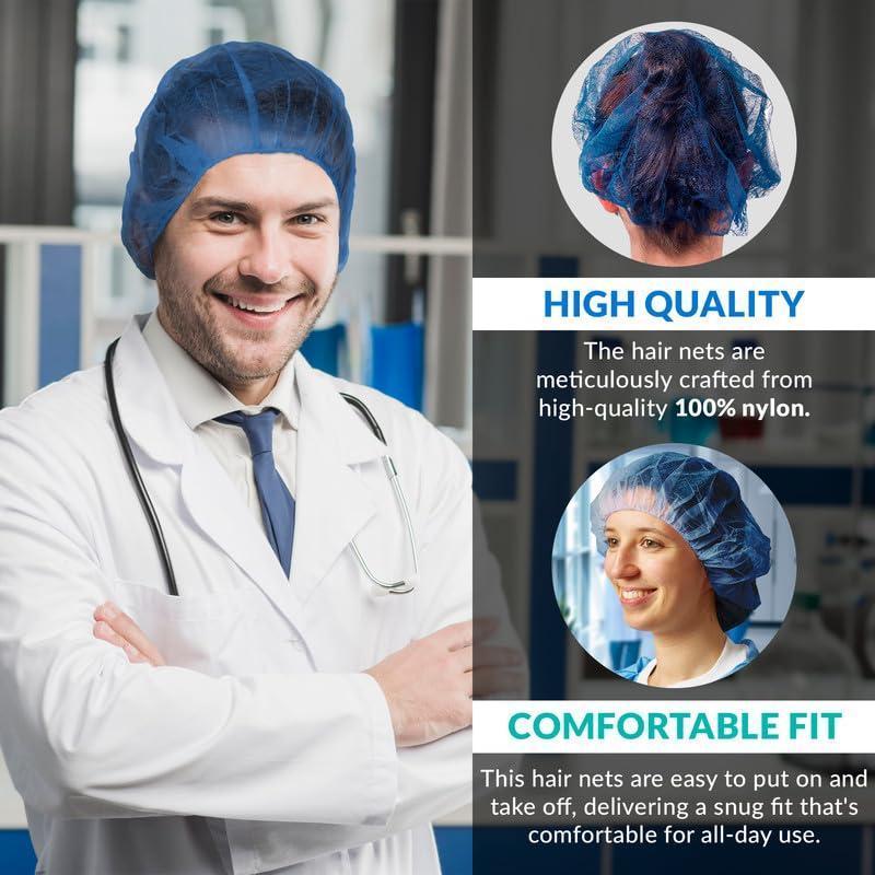 Disposable Hair Net for Men Women 21 Disposable Hair Net for Men Women 21 inch Pack of 100 Dark Blue Hair Covers for Nurses Polypropylene Bouffant Hair Nets with Stretch Band Disposable Hair Caps for Nurses and Chefs Disposable Hair Net for Men Women 21 Disposable Hair Net for Men Women 21 inch Pack of 100 Dark Blue Hair Covers for Nurses Polypropylene Bouffant Hair Nets with Stretch Band Disposable Hair Caps for Nurses and Chefs