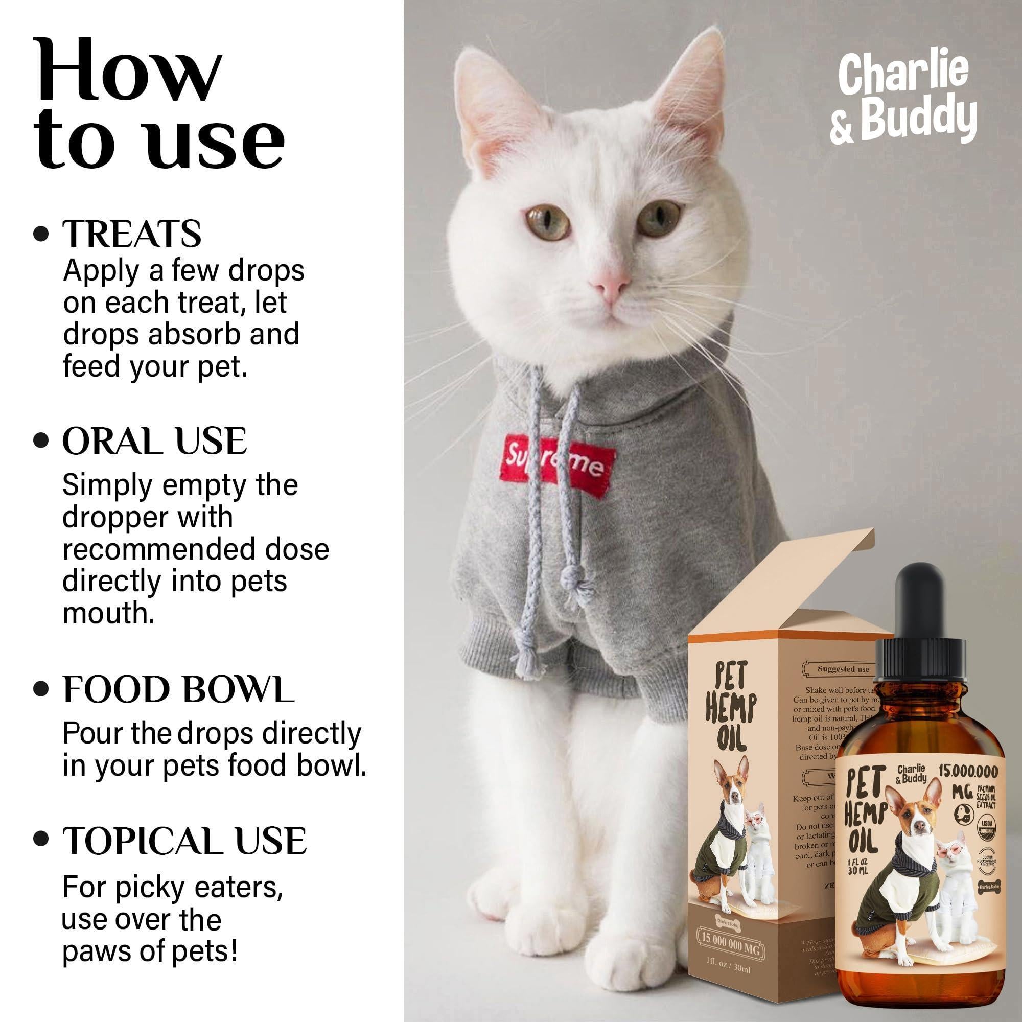 Hemp Oil for Dogs & Cats Hip & Joint & Skin Support Hemp Oil for Dogs & Cats Hip & Joint & Skin Support