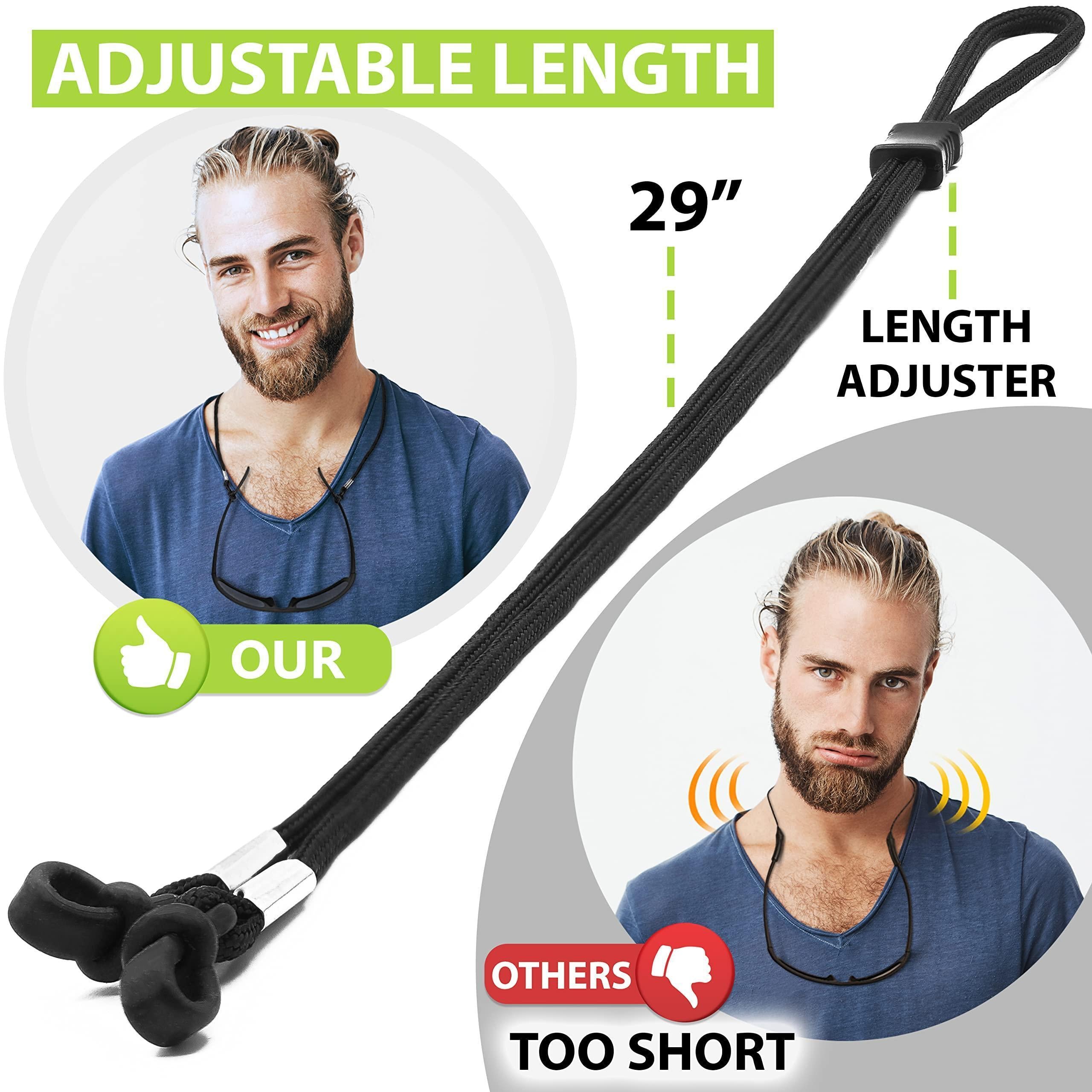 Eyeglasses String Holder Glasses Strap Cords 5 Pcs Black Adjustable 29 inch Long Eyeglasses String Holder Glasses Strap Cords 5 Pcs Black Adjustable 29 inch Long