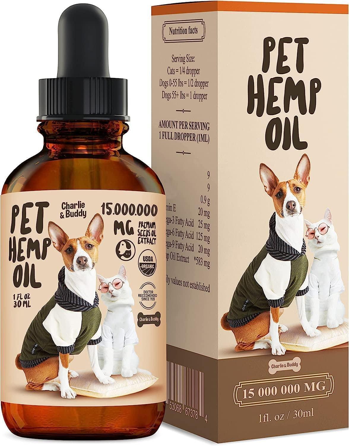 Hemp Oil for Dogs & Cats Hip & Joint & Skin Support Hemp Oil for Dogs & Cats Hip & Joint & Skin Support