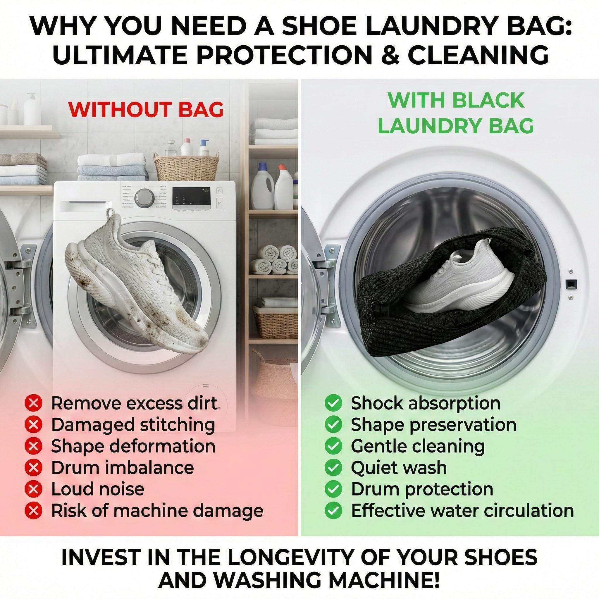 Shoe Washing Machine Bag 2 Pack for Washer & Dryer Thick Padded Sneaker Laundry Bags with Mesh Panels Zipper Protective Shoe Washer Bag for Running & Gym Shoes Shoe Washing Machine Bag 2 Pack for Washer & Dryer Thick Padded Sneaker Laundry Bags with Mesh Panels Zipper Protective Shoe Washer Bag for Running & Gym Shoes
