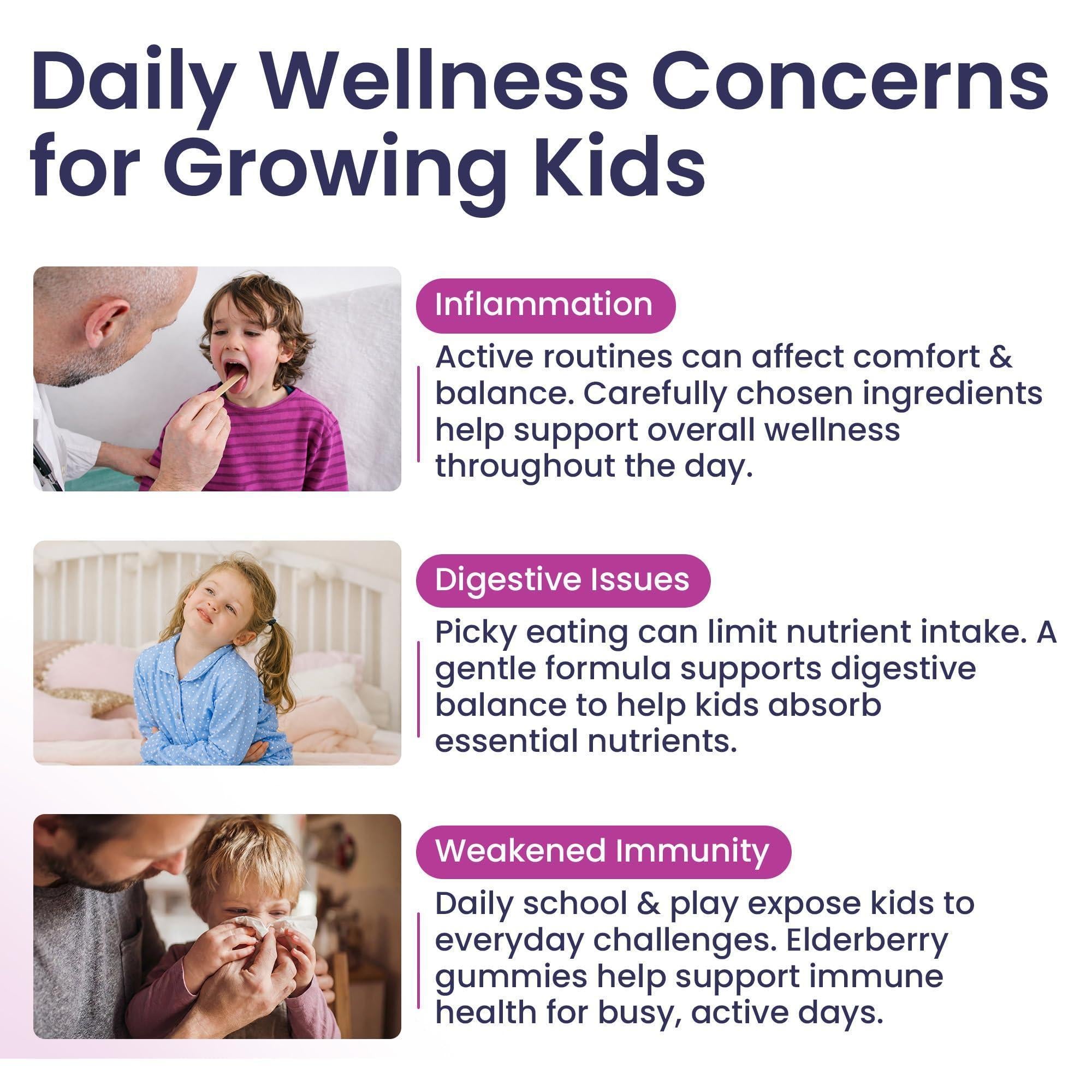 Elderberry Gummies for Kids 3 in 1 Immune Support with Zinc Vitamin C 60 Count Kids Elderberry Gummies for Daily Immunity Vegan Formula for Strong Immune Health Elderberry Gummies for Kids 3 in 1 Immune Support with Zinc Vitamin C 60 Count Kids Elderberry Gummies for Daily Immunity Vegan Formula for Strong Immune Health