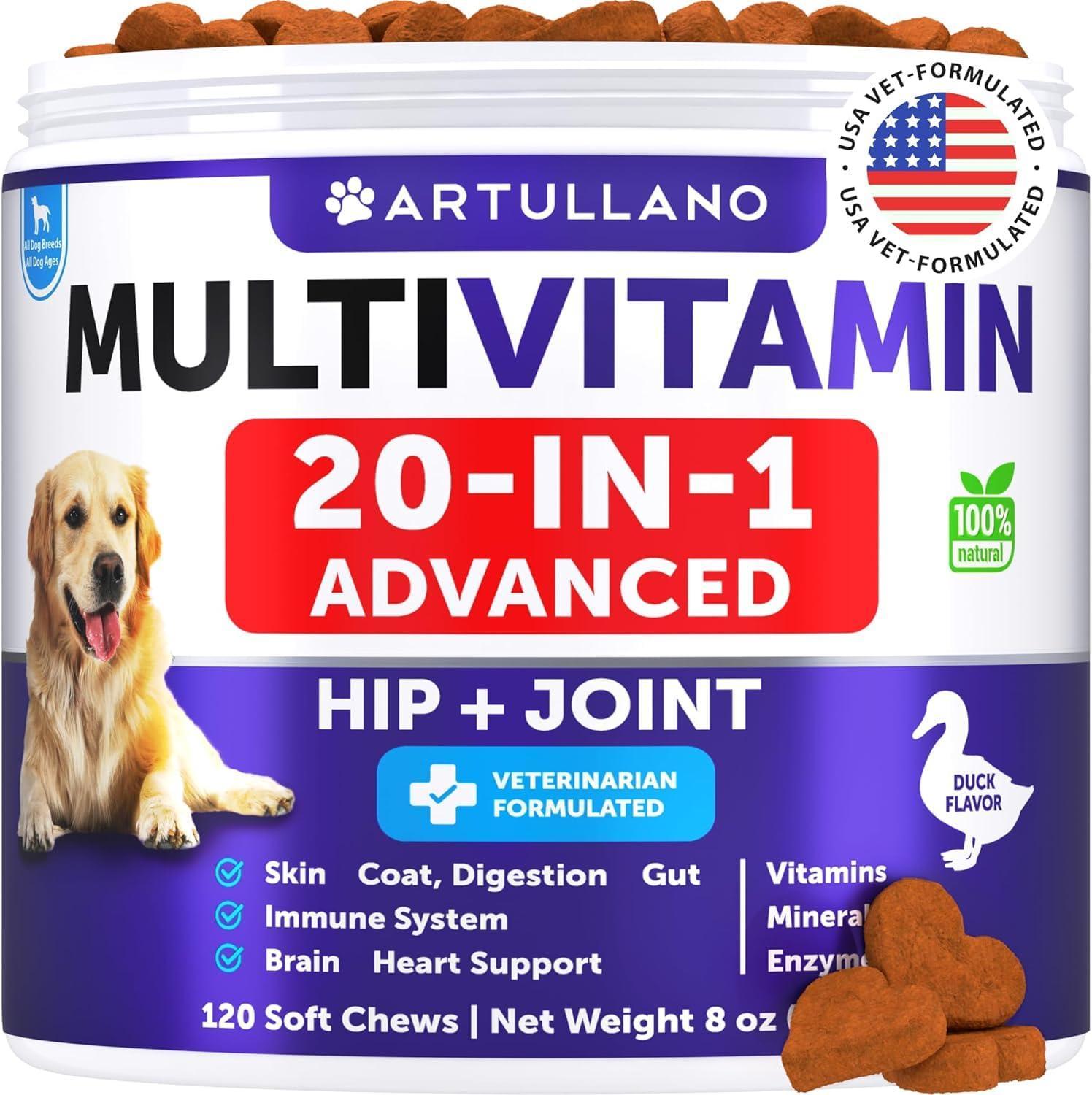 Dog Multivitamin Chews with Glucosamine 20-in-1 Dog Multivitamin Chews with Glucosamine 20-in-1