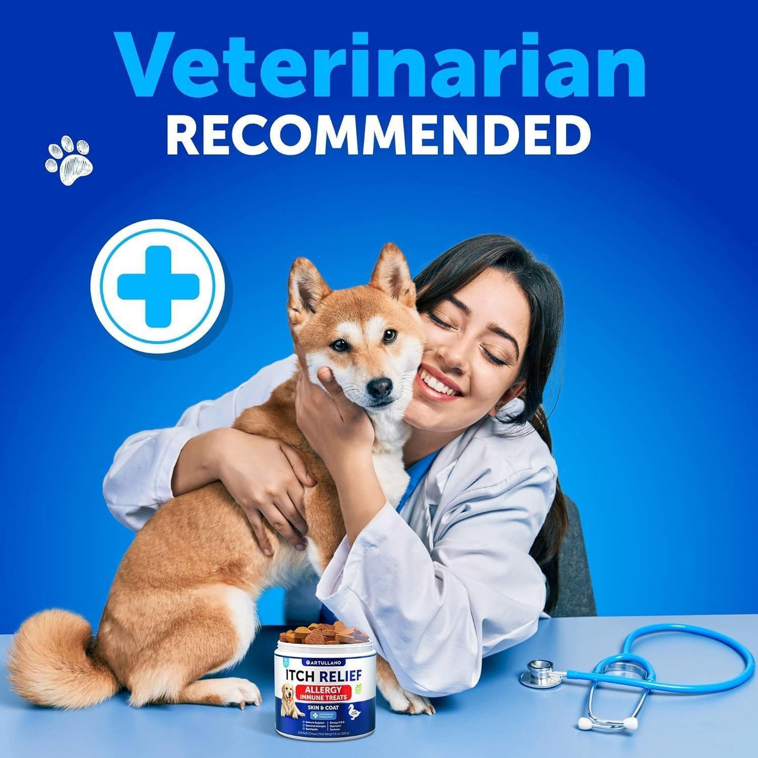 Dog Allergy Relief Chews Itchy Skin Relief Omega-3 Fish Oil Dog Allergy Relief Chews Itchy Skin Relief Omega-3 Fish Oil