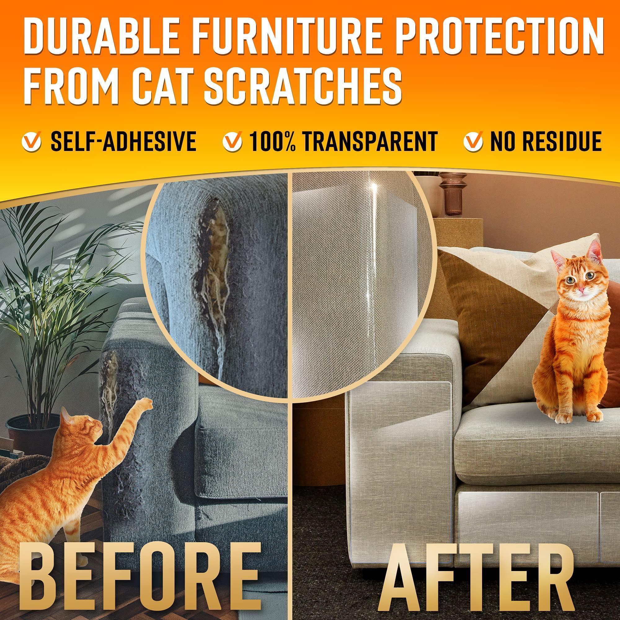 Cat Scratch Furniture Protectors for Sofa 10 XL Sheets Cat Scratch Furniture Protectors for Sofa 10 XL Sheets