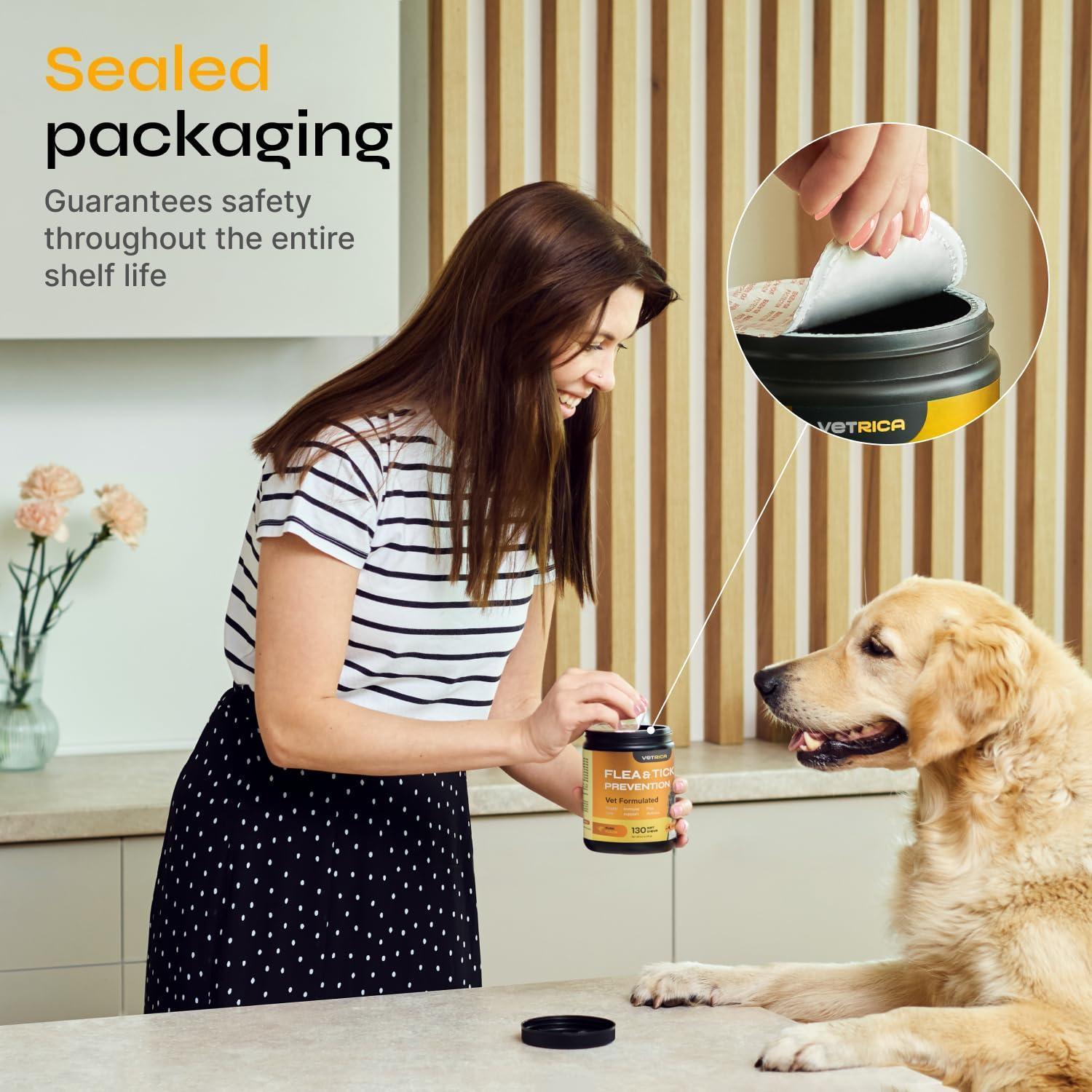 Flea and Tick Prevention for Dogs Dog Flea Treatment Chews Immune Support Flea and Tick Chewables for Dogs Dog Flea & Tick Control Supplement All Breeds & Ages Vet Formulated Soft Treats Flea and Tick Prevention for Dogs Dog Flea Treatment Chews Immune Support Flea and Tick Chewables for Dogs Dog Flea & Tick Control Supplement All Breeds & Ages Vet Formulated Soft Treats