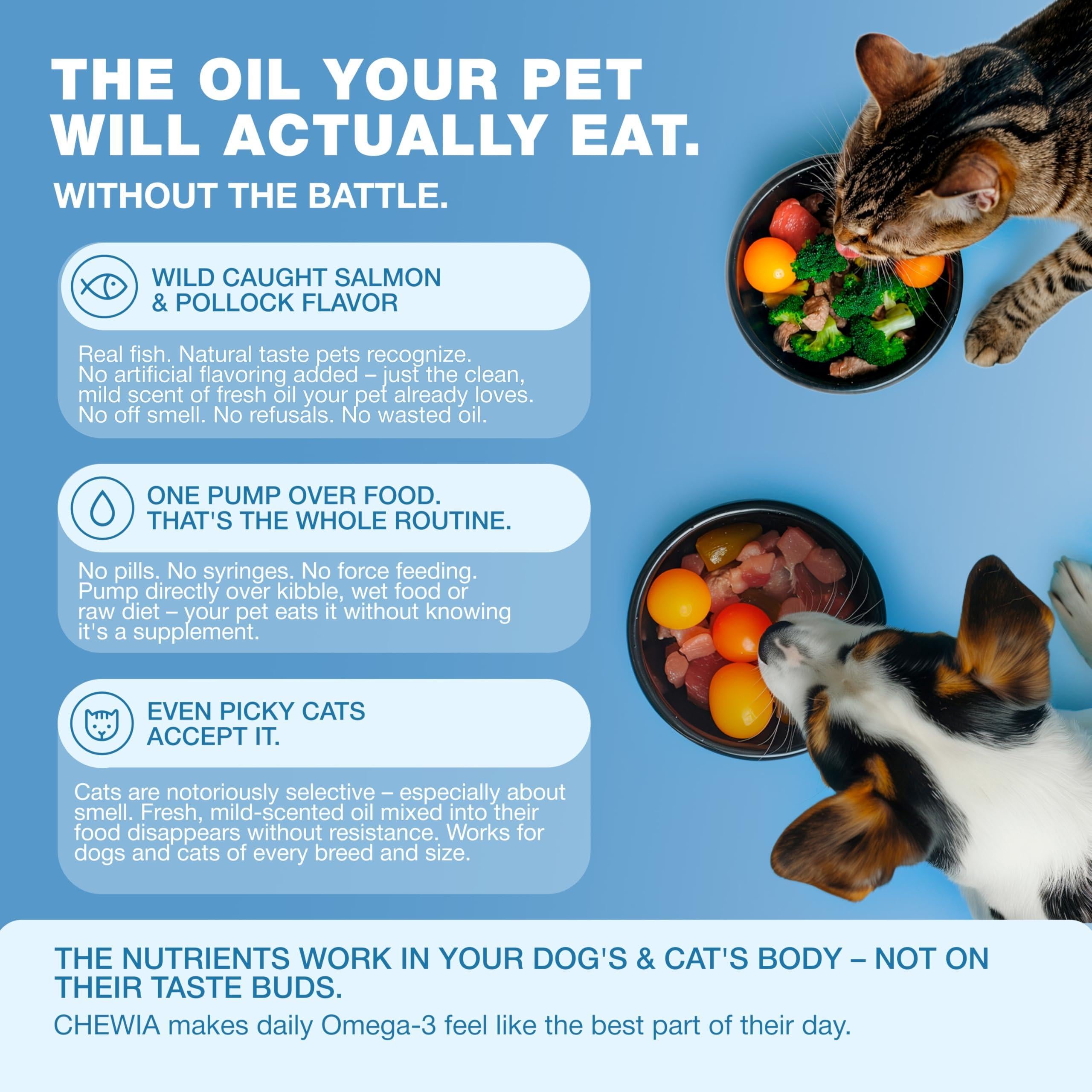 Omega 3 Fish Oil for Dogs and Cats Healthy Skin and Coat Support Supplement Omega 3 6 9 EPA DHA Fatty Acids Itchy Skin, Shedding, Immunity, Joint Wild Caught Salmon and Pollock Food Topper Omega 3 Fish Oil for Dogs and Cats Healthy Skin and Coat Support Supplement Omega 3 6 9 EPA DHA Fatty Acids Itchy Skin, Shedding, Immunity, Joint Wild Caught Salmon and Pollock Food Topper
