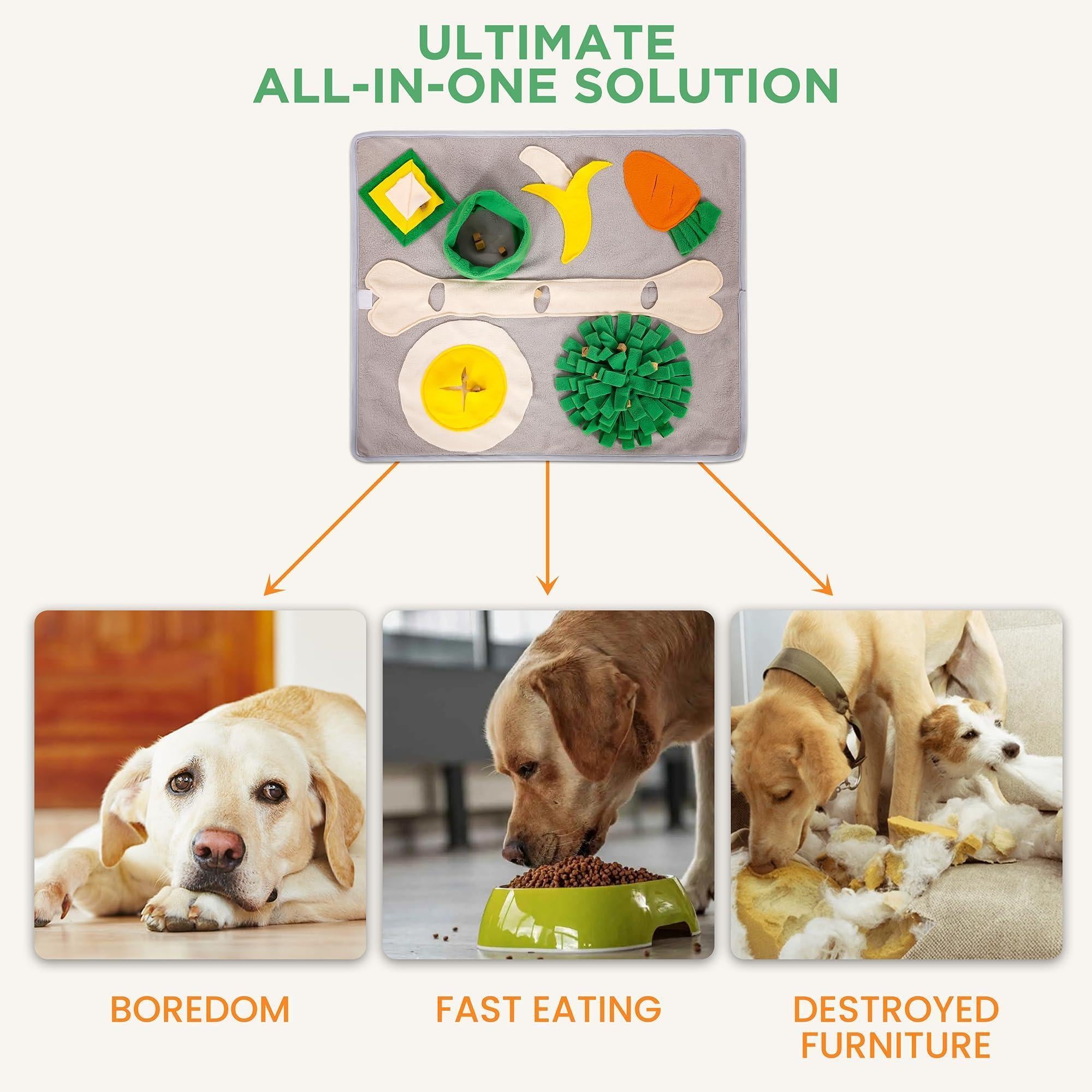 Snuffle Mat for Dogs Cats & Rabbits Interactive Foraging & Slow-Feeder Toy Snuffle Mat for Dogs Cats & Rabbits Interactive Foraging & Slow-Feeder Toy