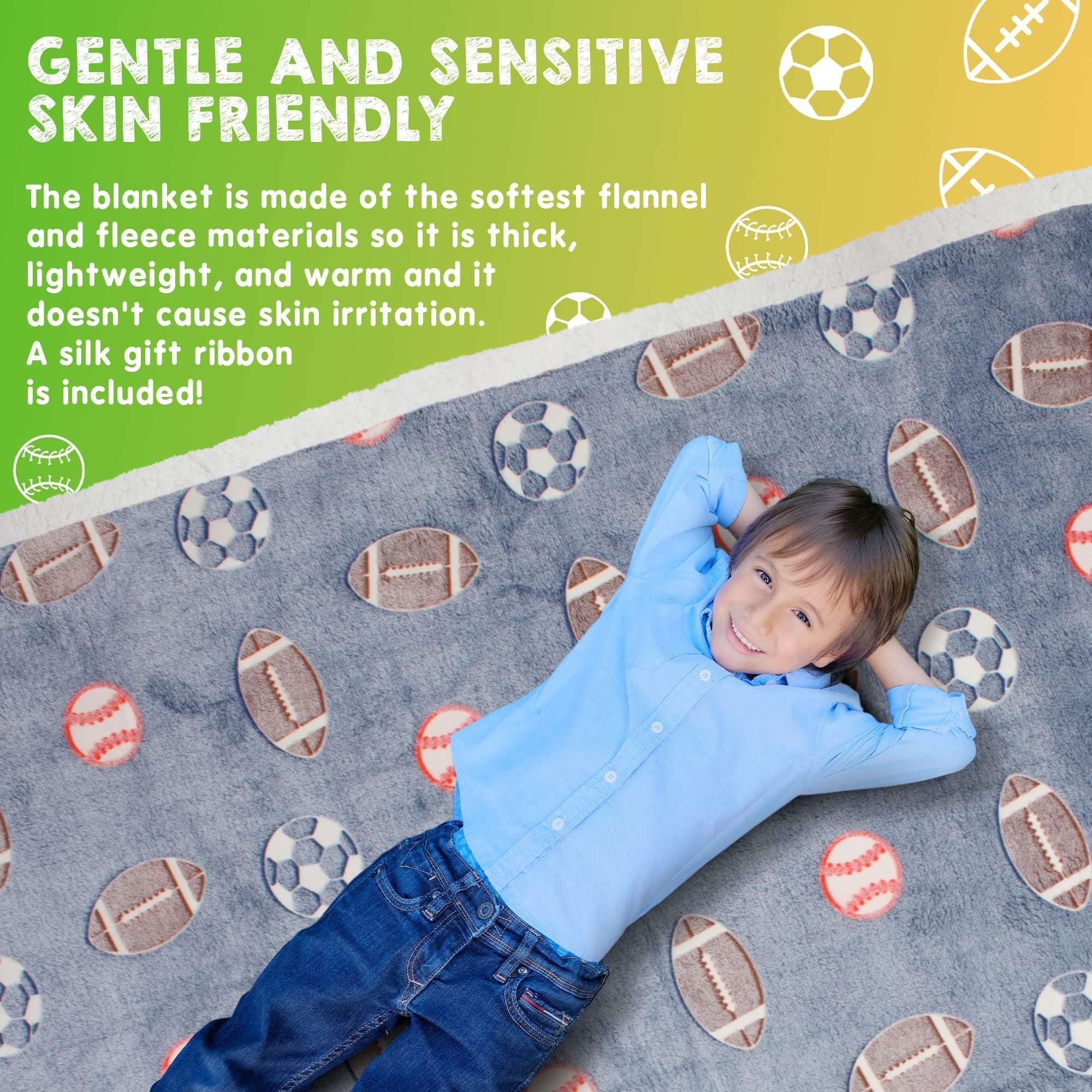 Glow in The Dark Blanket 6 Hours Glow 50 x 60 Inch Blue Flannel Fleece Blanket for Boys Two Sided Soccer Kids Blanket 6 Hours Glow in The Dark Blankets Glow in The Dark Blanket 6 Hours Glow 50 x 60 Inch Blue Flannel Fleece Blanket for Boys Two Sided Soccer Kids Blanket 6 Hours Glow in The Dark Blankets