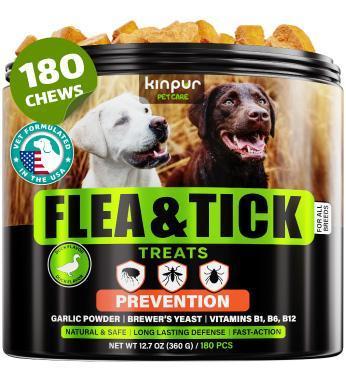 Flea & Tick Chews for Dogs 180 Count Duck Flavor All Breeds & Ages Flea & Tick Chews for Dogs 180 Count Duck Flavor All Breeds & Ages