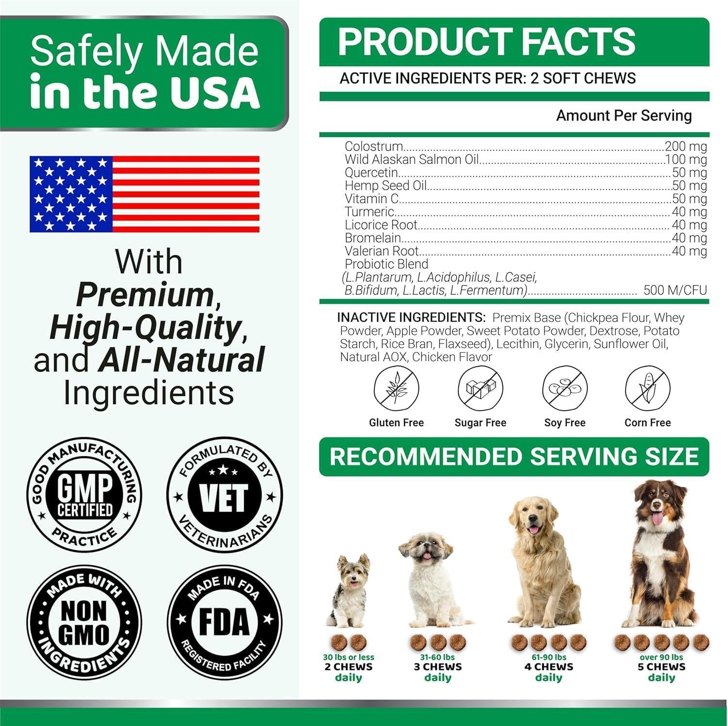 Dog Allergy Relief Chews 240 Count Itch Relief Omega-3 Fish Oil Skin & Coat Dog Allergy Relief Chews 240 Count Itch Relief Omega-3 Fish Oil Skin & Coat