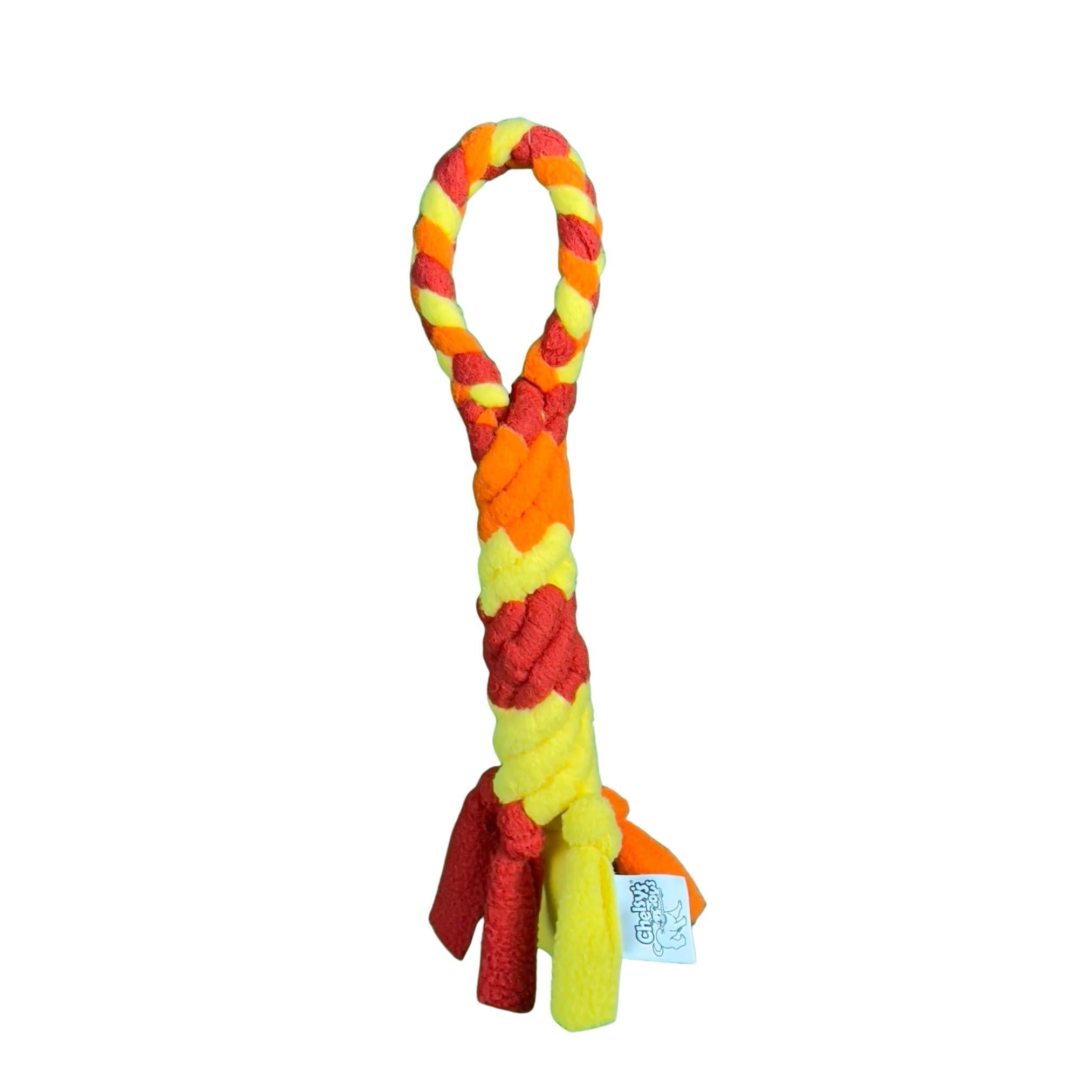 Interactive Tug & Treat-Dispenser Toy for Dogs Teething Relief Orange Interactive Tug & Treat-Dispenser Toy for Dogs Teething Relief Orange