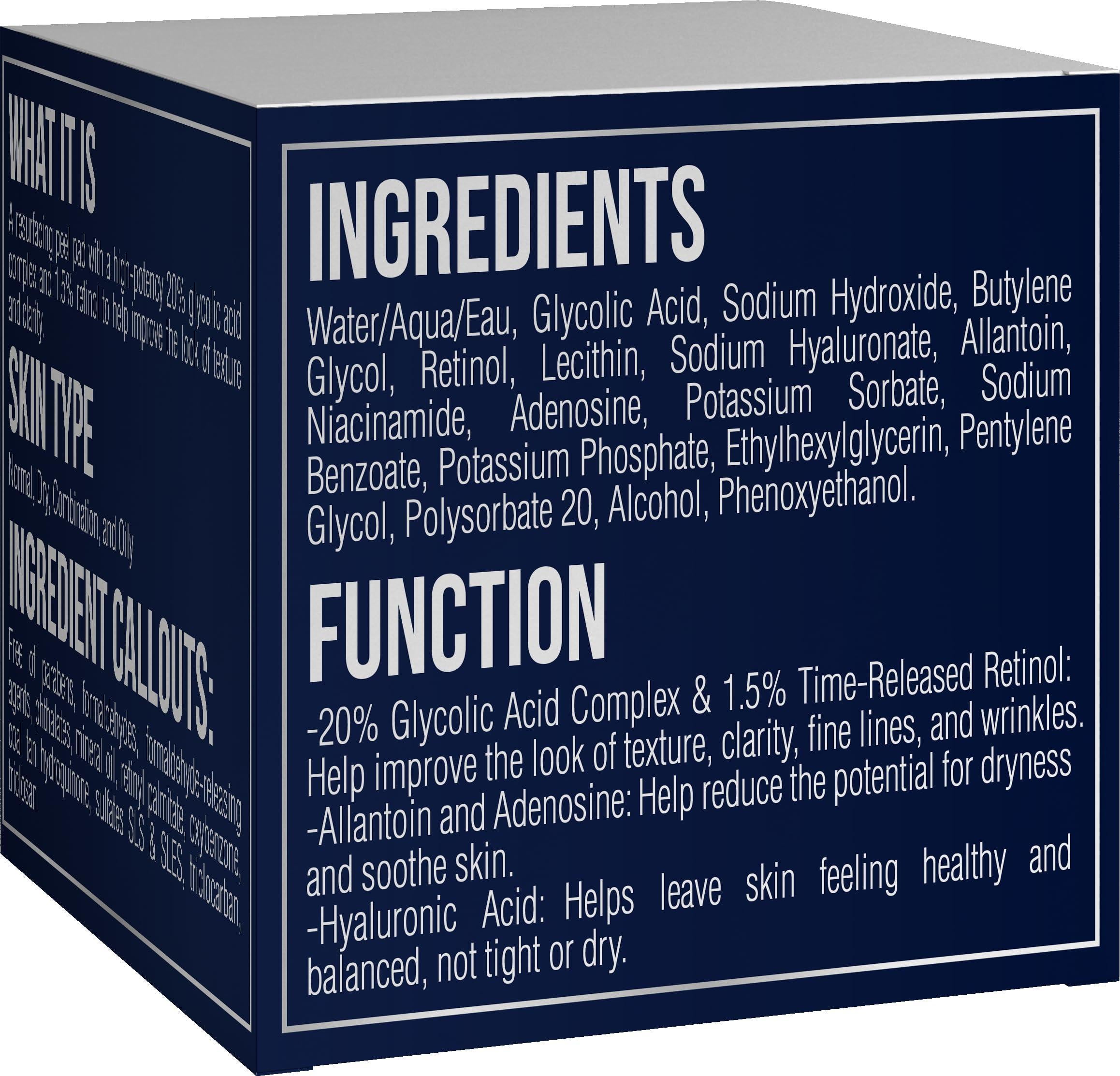 Glycolic Acid Pads 35% Anti Aging Treatment for Clearer Smoother Skin Acid Peel Glycolic Acid Pads 35% Anti Aging Treatment for Clearer Smoother Skin Acid Peel