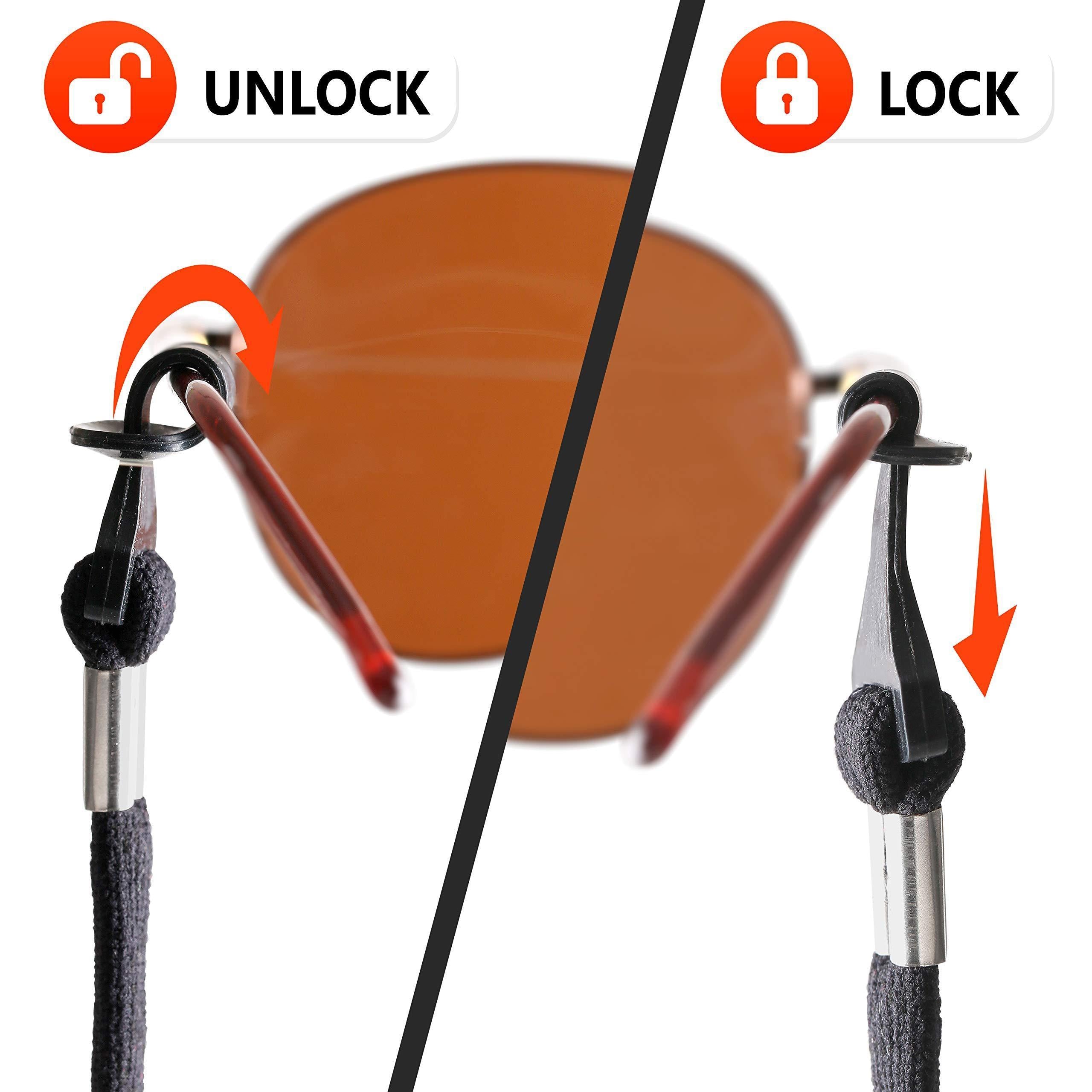 Eye Glasses String Holder Strap Eyeglass NonSlip Clip Loop 4 Pcs 27 inch Long Eye Glasses String Holder Strap Eyeglass NonSlip Clip Loop 4 Pcs 27 inch Long