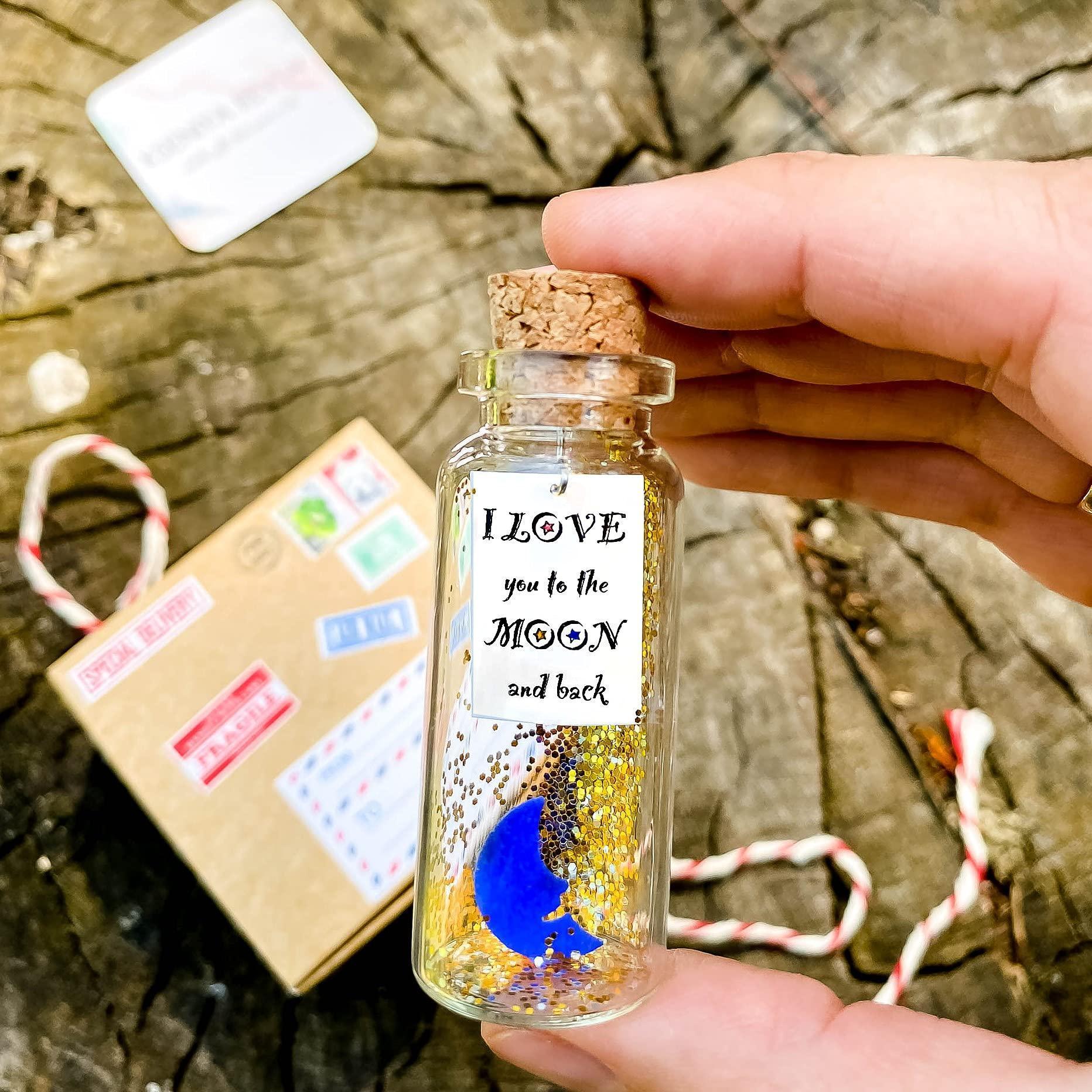 Cute and Kawaii Valentine's Day and Anniversary Presents Personalized Love Gifts for Boyfriend Girlfriend (I Love You To The Moon And Around The World in Craft Gift Box) Cute and Kawaii Valentine's Day and Anniversary Presents Personalized Love Gifts for Boyfriend Girlfriend (I Love You To The Moon And Around The World in Craft Gift Box)