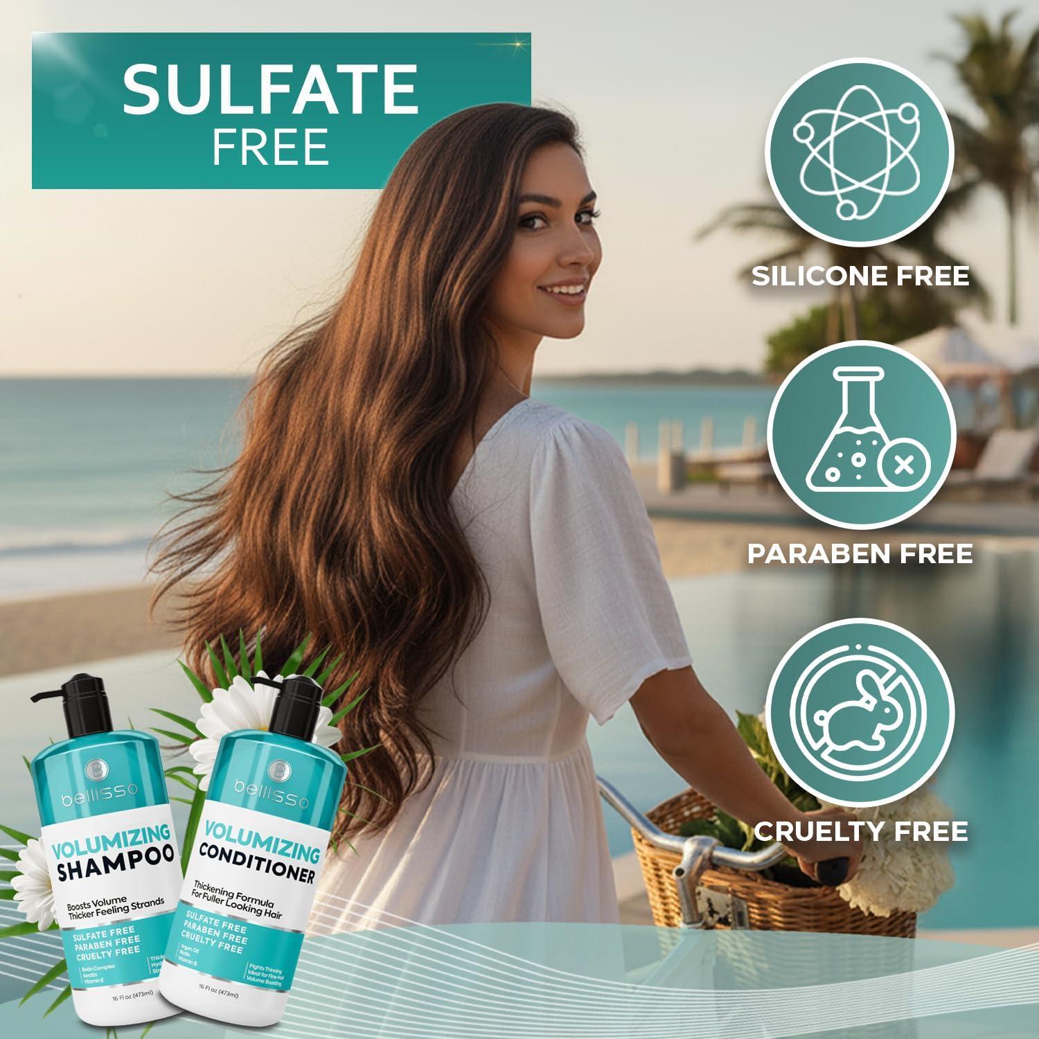 Volumizing Shampoo and Conditioner Set 16 Fl Oz Set of 2 Sulfate Free Thickening Formula for Fine and Thin Hair Volume Boost Professional Salon Hair Care for Men and Women Volumizing Shampoo and Conditioner Set 16 Fl Oz Set of 2 Sulfate Free Thickening Formula for Fine and Thin Hair Volume Boost Professional Salon Hair Care for Men and Women