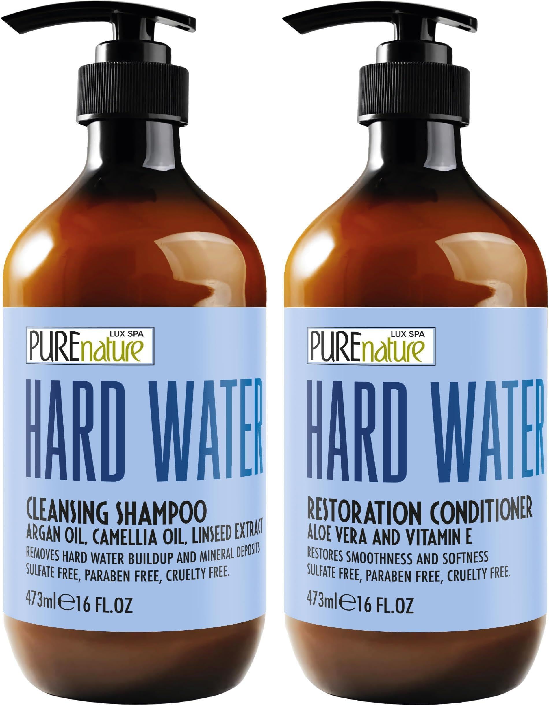 Hard Water Shampoo and Conditioner Set 16 Fl Oz Set of 2 Sulfate Free and Paraben Free Chelating Action Moisturizing Professional Formula for Women and Men Hydrating Swim Safe Formula Hard Water Shampoo and Conditioner Set 16 Fl Oz Set of 2 Sulfate Free and Paraben Free Chelating Action Moisturizing Professional Formula for Women and Men Hydrating Swim Safe Formula