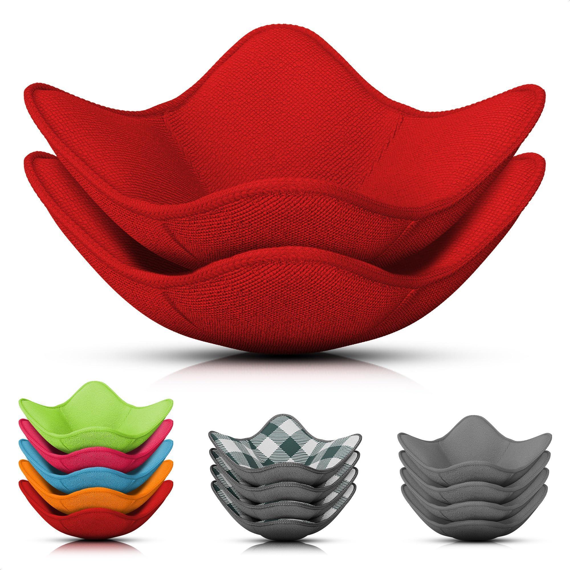 2 Pcs Red Microwave Bowl Holder (7.5 ×7.5 ) – Microwave Bowl Cozy with Durable Heat Resistant Fabric for Hot Dishes – Effortless Secure Serving of Hot Food Bowls Cups & Saucers 2 Pcs Red Microwave Bowl Holder (7.5 ×7.5 ) – Microwave Bowl Cozy with Durable Heat Resistant Fabric for Hot Dishes – Effortless Secure Serving of Hot Food Bowls Cups & Saucers