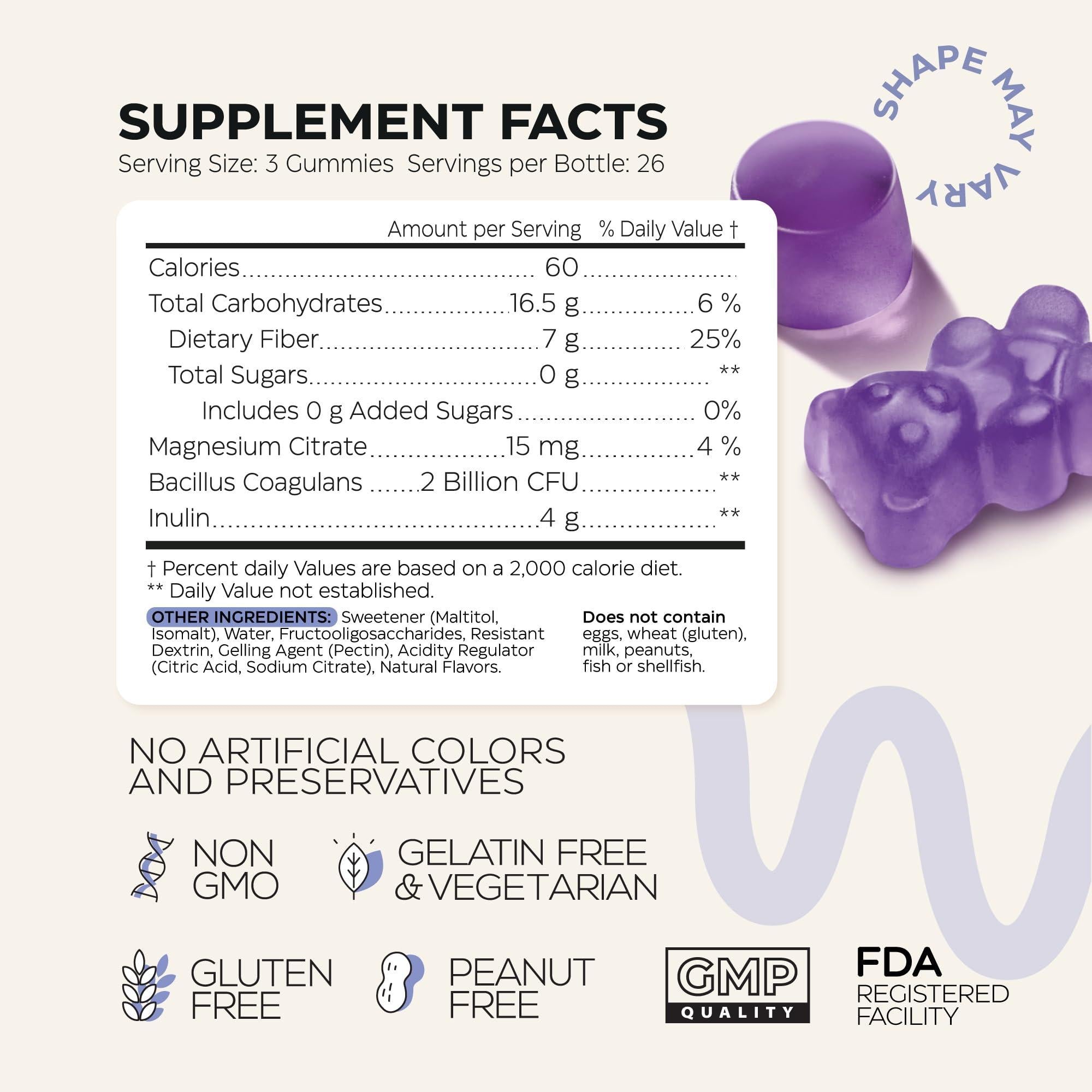 High Prebiotic Fiber Gummies for Adults 7G per Serving 160 pcs Dietary Beet FOS High Prebiotic Fiber Gummies for Adults 7G per Serving 160 pcs Dietary Beet FOS