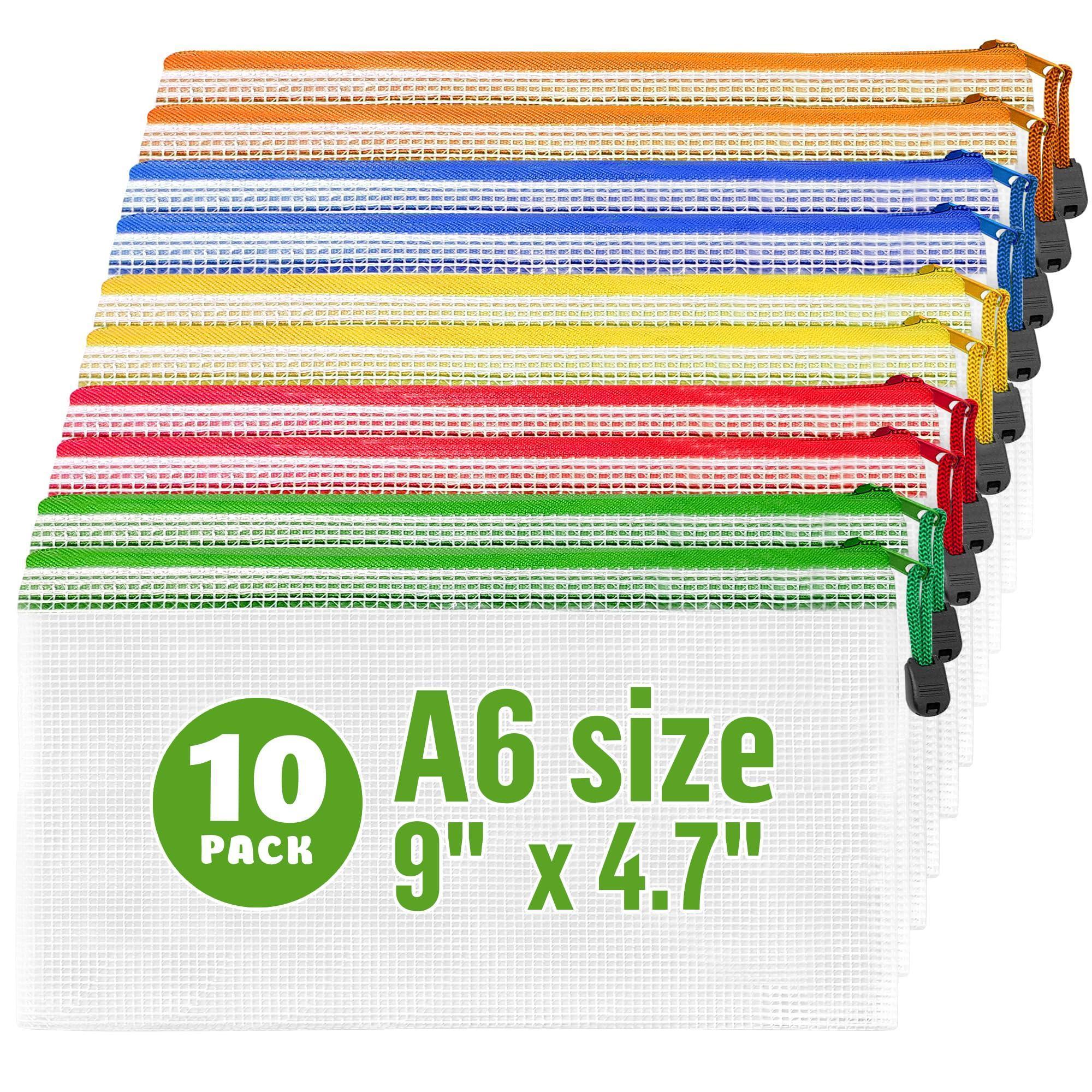 10 Pack Small Mesh Zipper Pouch Bags A6 9x4.7 in Plastic Zipper Pouches for Organizing Mesh Pouch with Zippers Bags for Organizing Meshed Zippered Bag Clear Waterproof Travel Pouches Receipts Makeup 10 Pack Small Mesh Zipper Pouch Bags A6 9x4.7 in Plastic Zipper Pouches for Organizing Mesh Pouch with Zippers Bags for Organizing Meshed Zippered Bag Clear Waterproof Travel Pouches Receipts Makeup