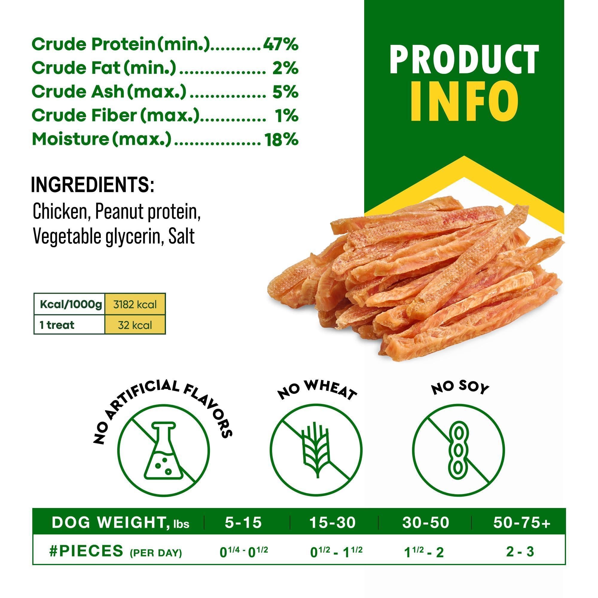 Chicken Strips Dog Treats Human-Grade Grain-Free 10.6 oz Chicken Strips Dog Treats Human-Grade Grain-Free 10.6 oz