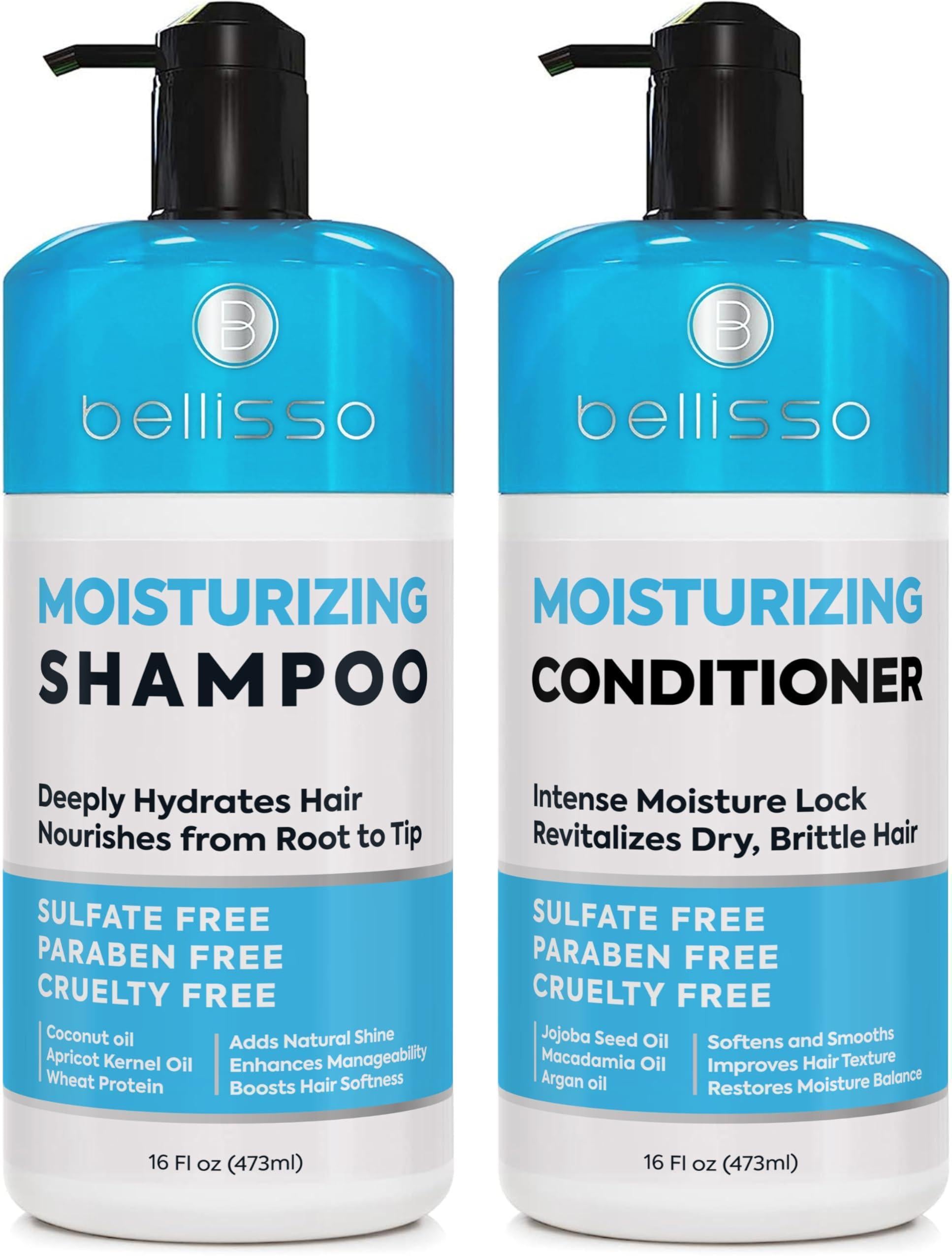 Moisturizing Shampoo and Conditioner Set Sulfate Free Care for Women and Men Hydrating Deep Moisture Duo with Shea Butter Salon Grade Color Safe Ideal for Curly Hair and Dry Split Ends Moisturizing Shampoo and Conditioner Set Sulfate Free Care for Women and Men Hydrating Deep Moisture Duo with Shea Butter Salon Grade Color Safe Ideal for Curly Hair and Dry Split Ends