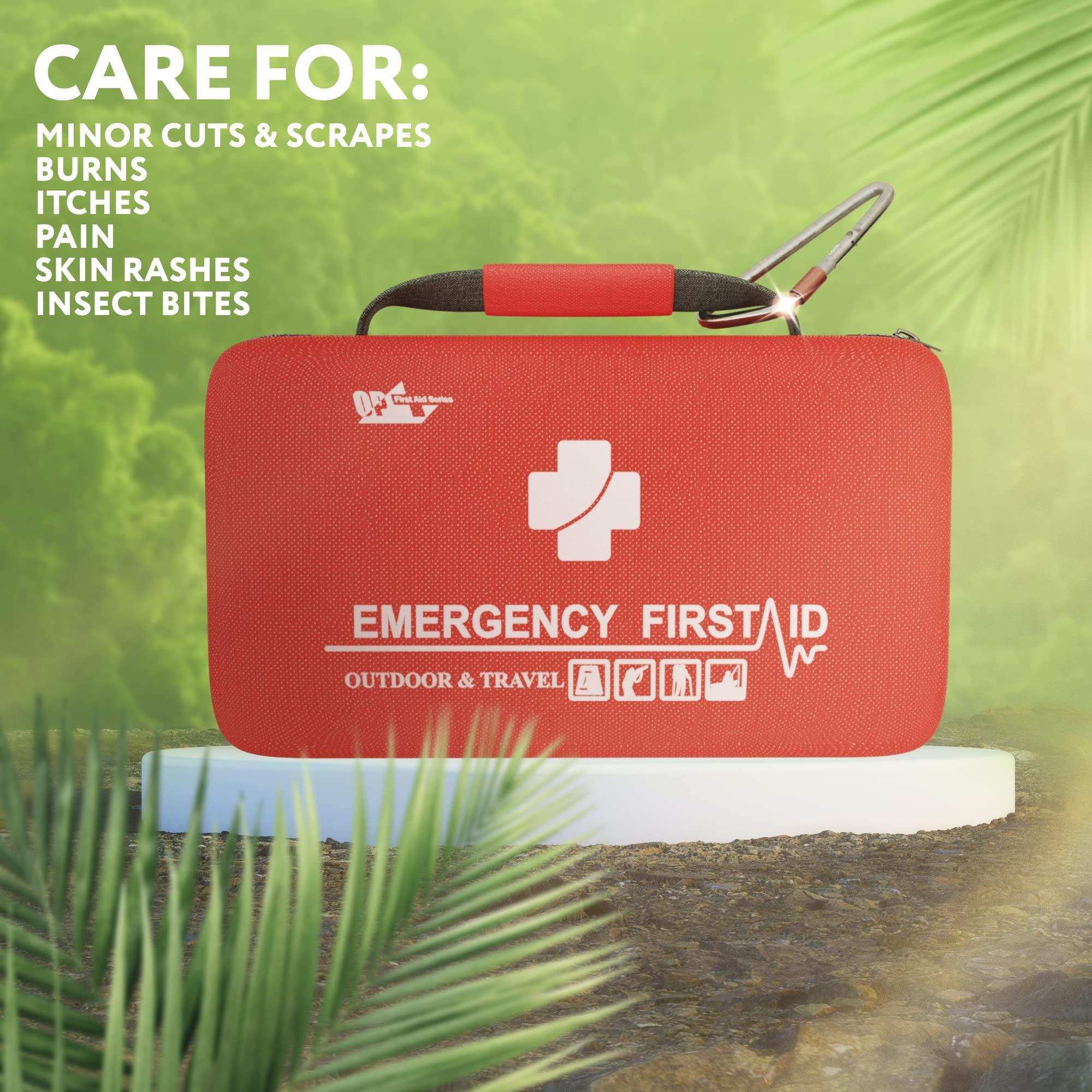 Small First Aid Kit for Car Office 121 Pieces Sturdy Red EVA Travel First Aid Kit with Zip Carabiner Waterproof Basic First Aid Kit for Home Portable Mini Emergency First Aid Kit Travel Small First Aid Kit for Car Office 121 Pieces Sturdy Red EVA Travel First Aid Kit with Zip Carabiner Waterproof Basic First Aid Kit for Home Portable Mini Emergency First Aid Kit Travel