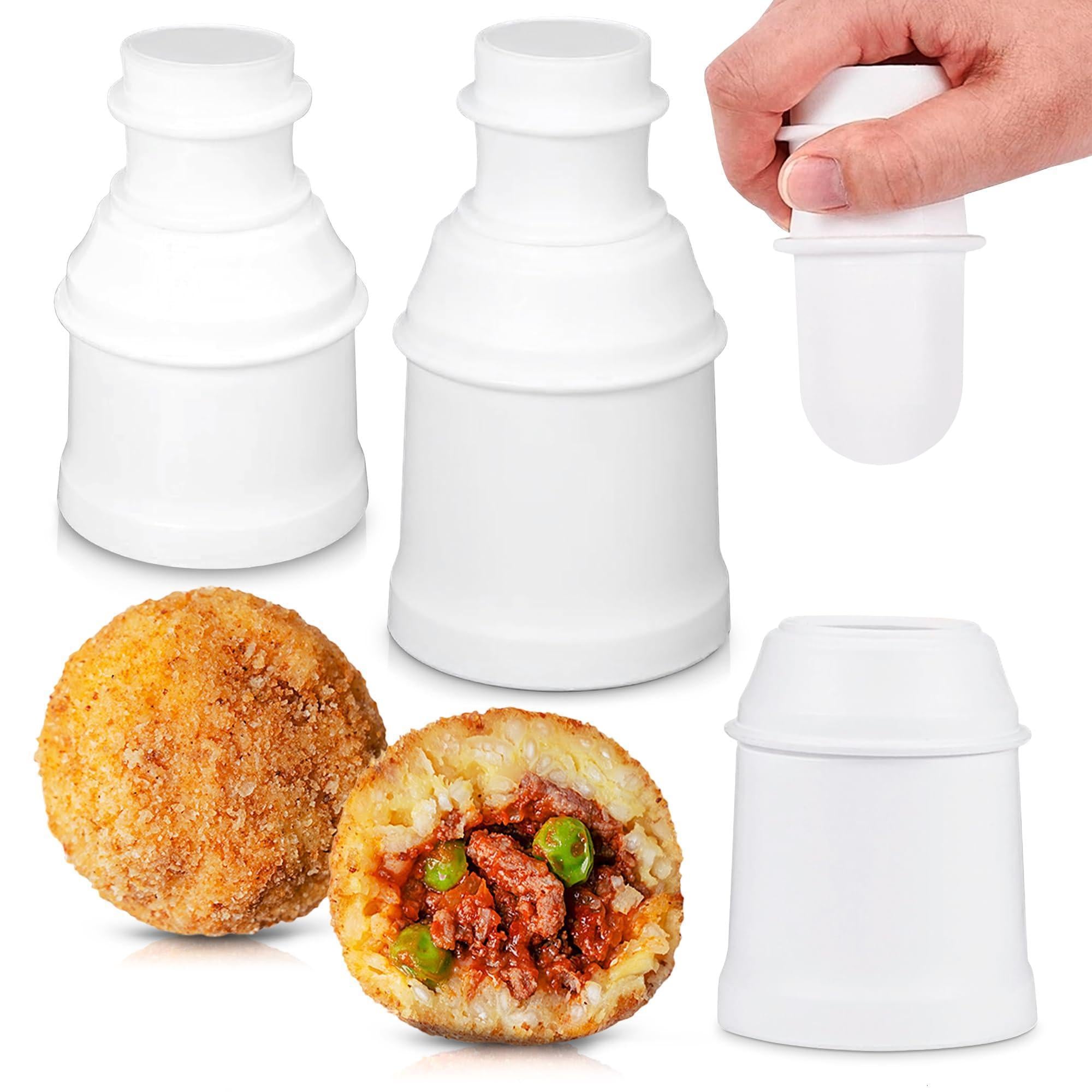 2Pcs 160 g 5.65oz Round and Pointed Arancini Maker Molds Large Rice Mold Meat Balls Japanese Kitchen Gadgets Meatball Maker Sushi Rice Ball Maker Tool Cute Bento Accessories Rice Press Shaper 2Pcs 160 g 5.65oz Round and Pointed Arancini Maker Molds Large Rice Mold Meat Balls Japanese Kitchen Gadgets Meatball Maker Sushi Rice Ball Maker Tool Cute Bento Accessories Rice Press Shaper