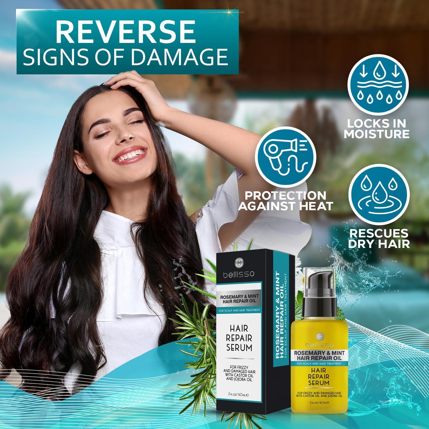 Rosemary Mint Oil Hair Serum Thickening Products for Women and Men Rosemary Mint Oil Hair Serum Thickening Products for Women and Men