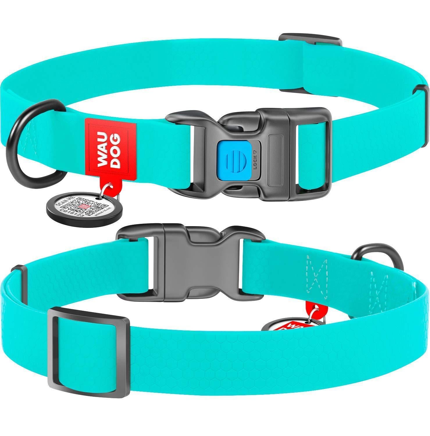Waterproof Glow Dog Collar Adjustable 14–22 in Neck x 0.5 in Wide Buckle Waterproof Glow Dog Collar Adjustable 14–22 in Neck x 0.5 in Wide Buckle