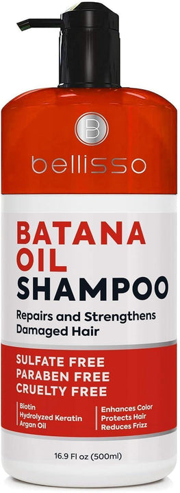 Batana Oil Shampoo Volumizing Salon Formula for Thinning and Fine Hair Women Men Sulfate and Paraben Free Thickening Volume Boost for a Thicker Fuller Feeling With Moroccan Argan Oil