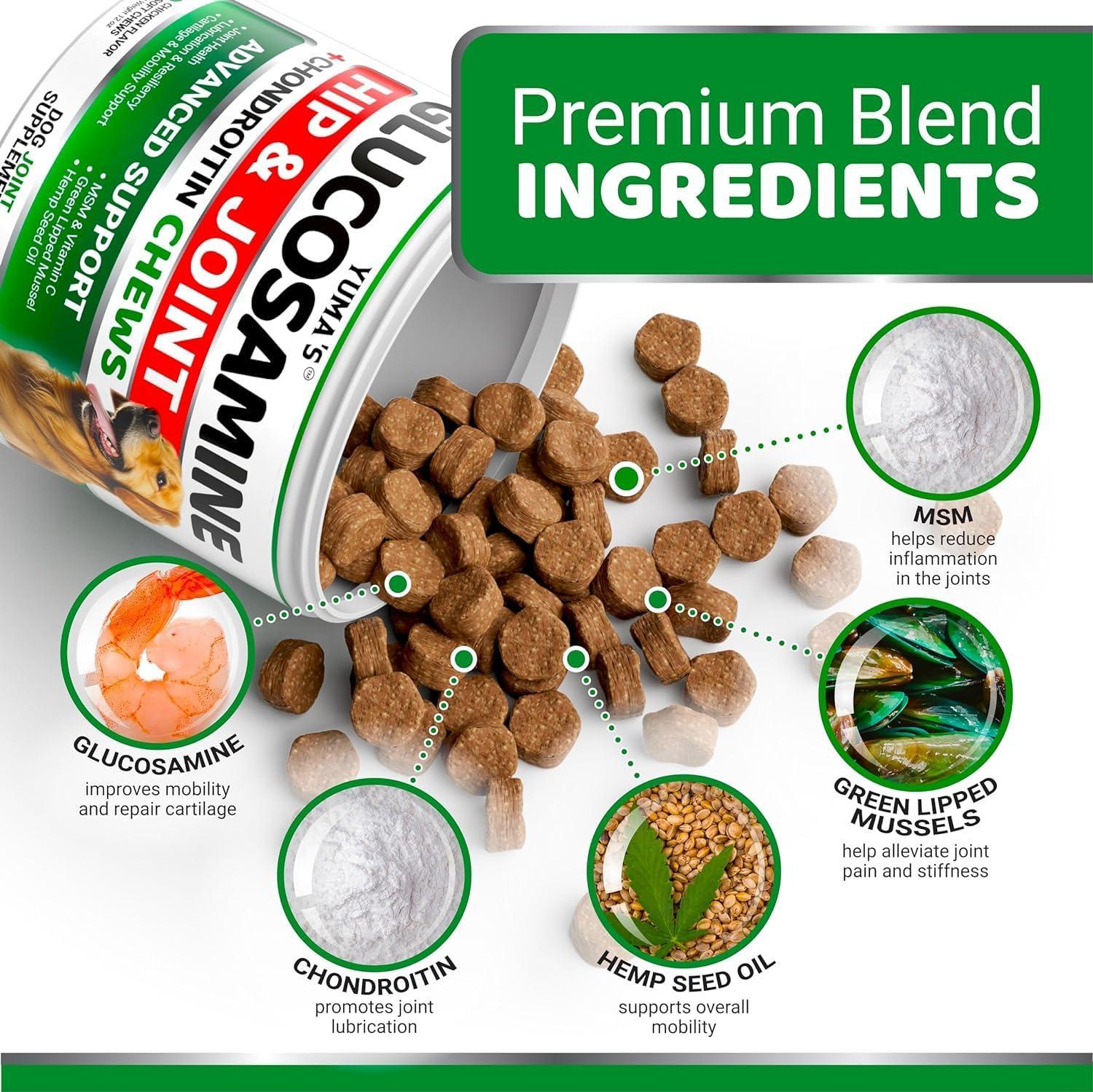 Glucosamine for Dogs 2-Pack Chondroitin Joint Pain Relief Glucosamine for Dogs 2-Pack Chondroitin Joint Pain Relief