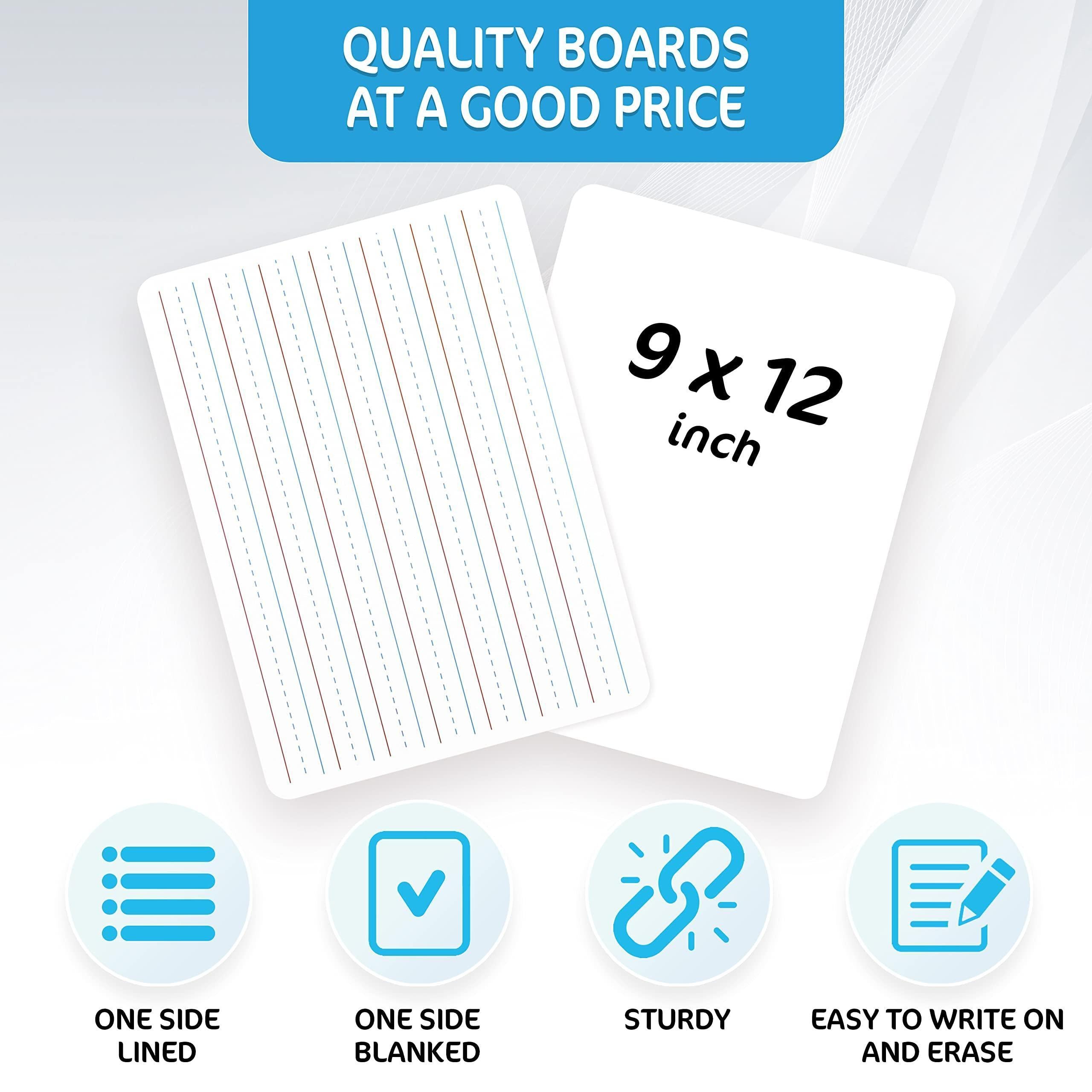 10 Pack 9x12 inch Lined Mini White Boards for Students Double Sided White Board Lines Classroom Whiteboards for Students Kids Small Dry Erase Board with Lines Personal Lined Whiteboard Dry Erase 10 Pack 9x12 inch Lined Mini White Boards for Students Double Sided White Board Lines Classroom Whiteboards for Students Kids Small Dry Erase Board with Lines Personal Lined Whiteboard Dry Erase