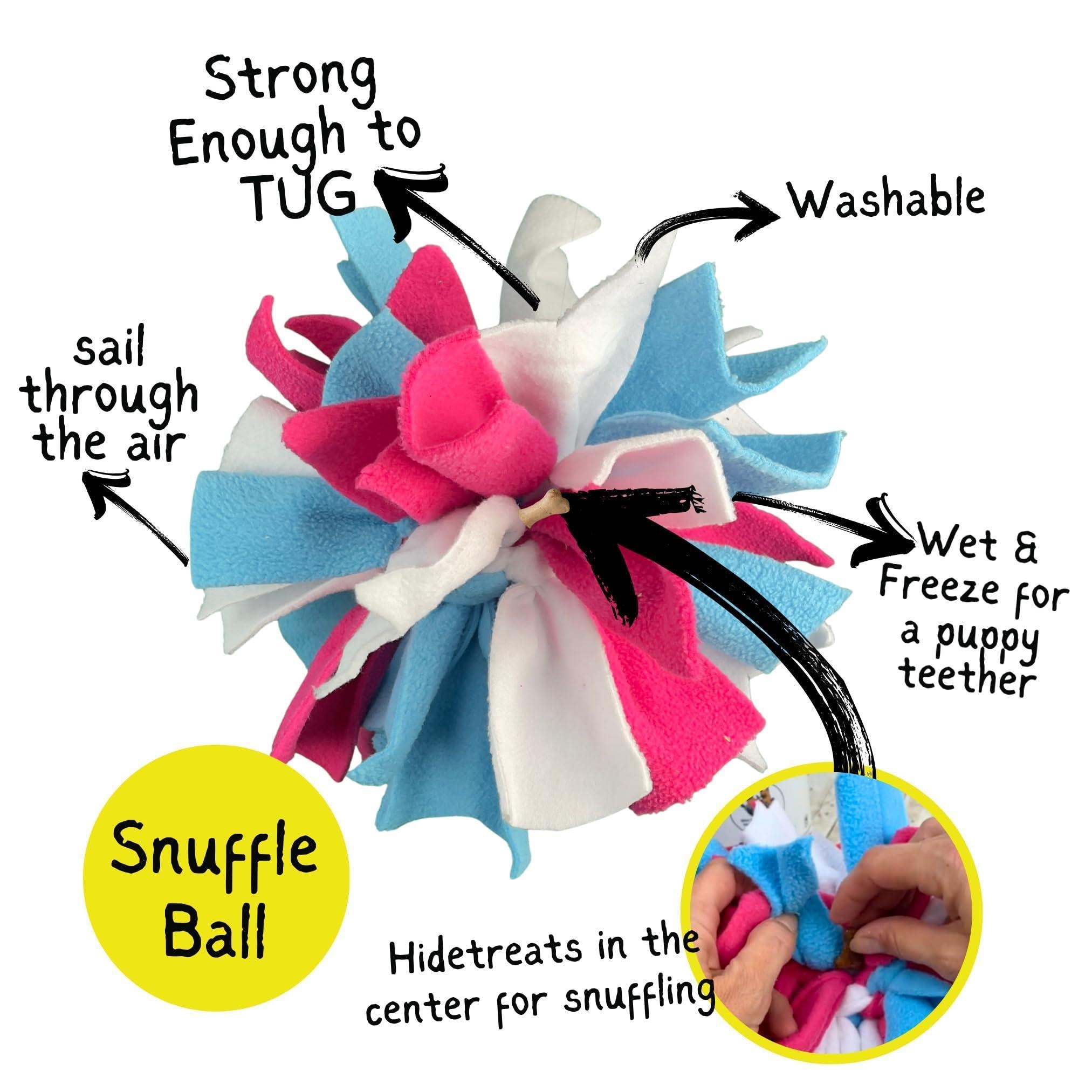 Interactive Snuffle Ball & Treat-Dispenser Toy for Dogs Teething Relief Blue Interactive Snuffle Ball & Treat-Dispenser Toy for Dogs Teething Relief Blue