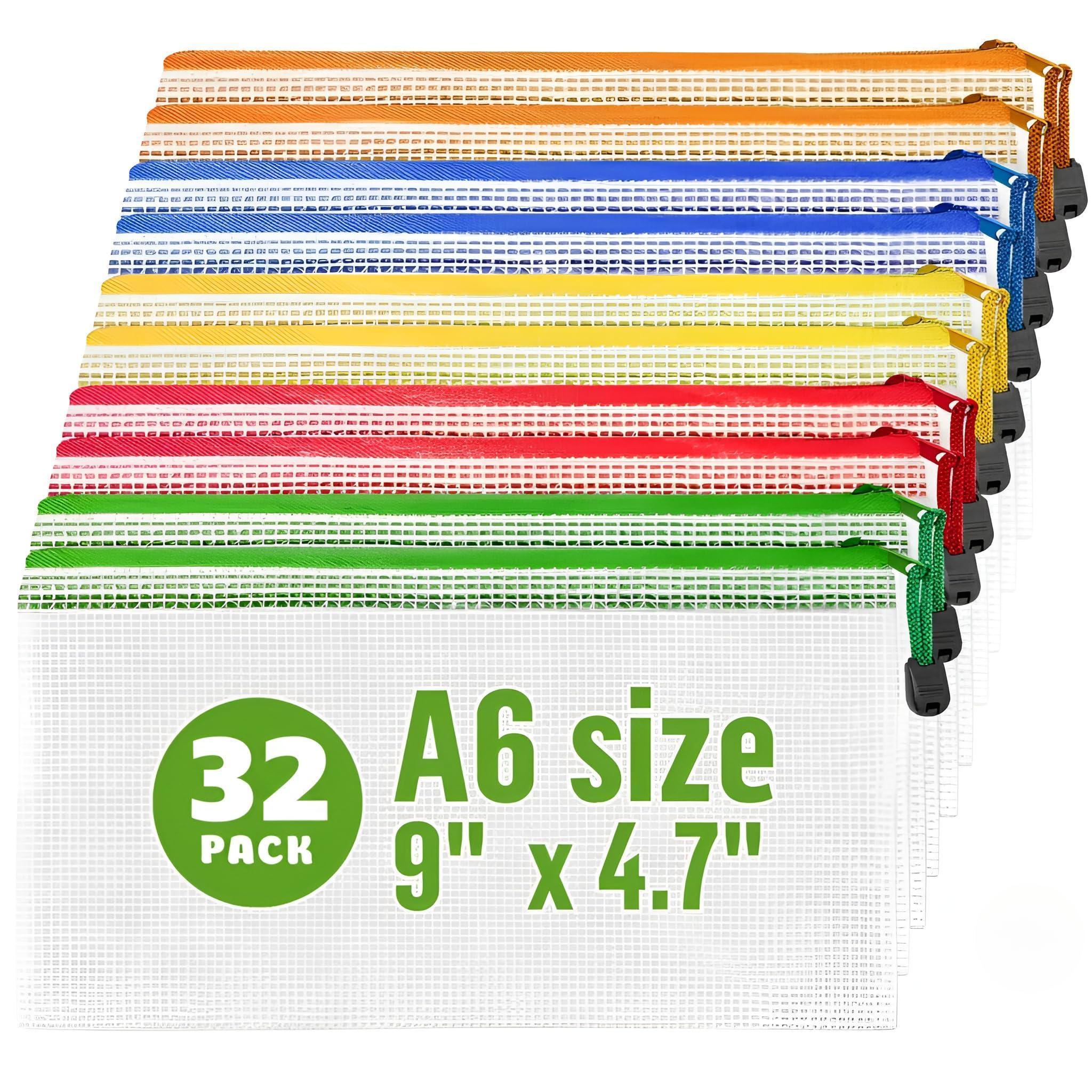 32 Pack Small Mesh Zipper Pouch Bags A6 9x4.7 in Plastic Zipper Pouches for Organizing Mesh Pouch with Zippers Bags for Organizing Meshed Zippered Bag Clear Waterproof Travel Pouches Receipts Makeup 32 Pack Small Mesh Zipper Pouch Bags A6 9x4.7 in Plastic Zipper Pouches for Organizing Mesh Pouch with Zippers Bags for Organizing Meshed Zippered Bag Clear Waterproof Travel Pouches Receipts Makeup