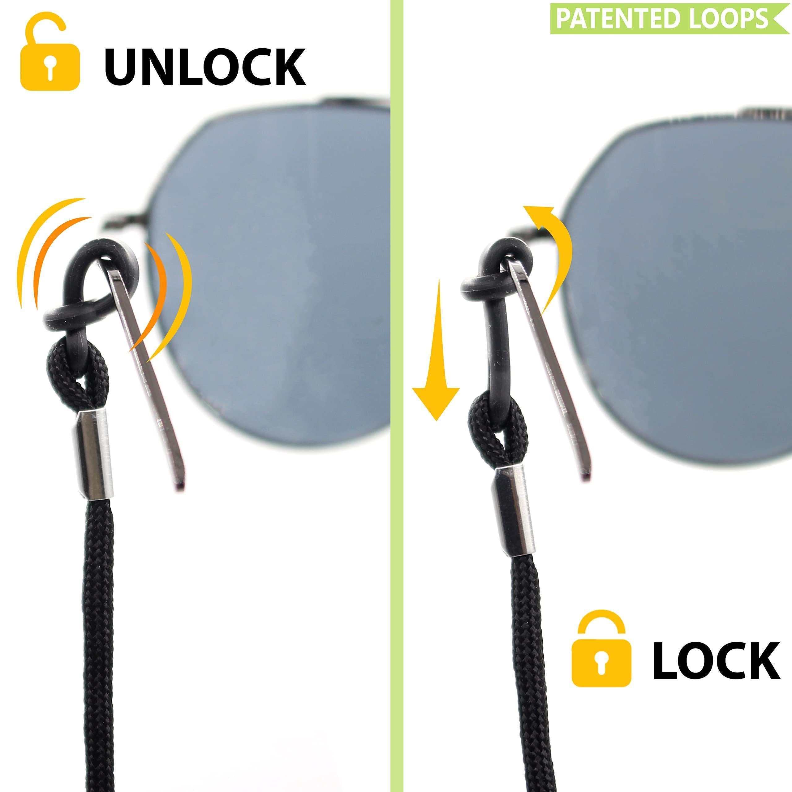 Eyeglasses String Holder Glasses Strap Cords 5 Pcs Black Adjustable 29 inch Long Eyeglasses String Holder Glasses Strap Cords 5 Pcs Black Adjustable 29 inch Long