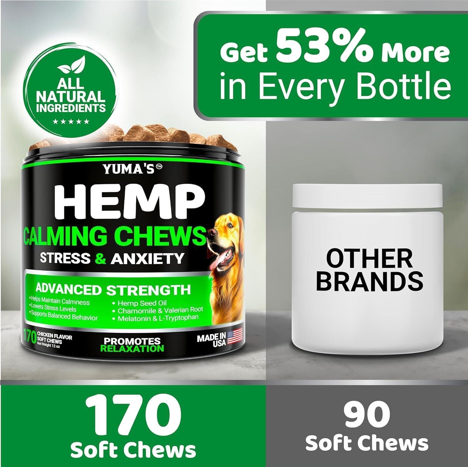 Hemp Calming Chews for Dogs 2-Pack Hemp Calming Chews for Dogs 2-Pack