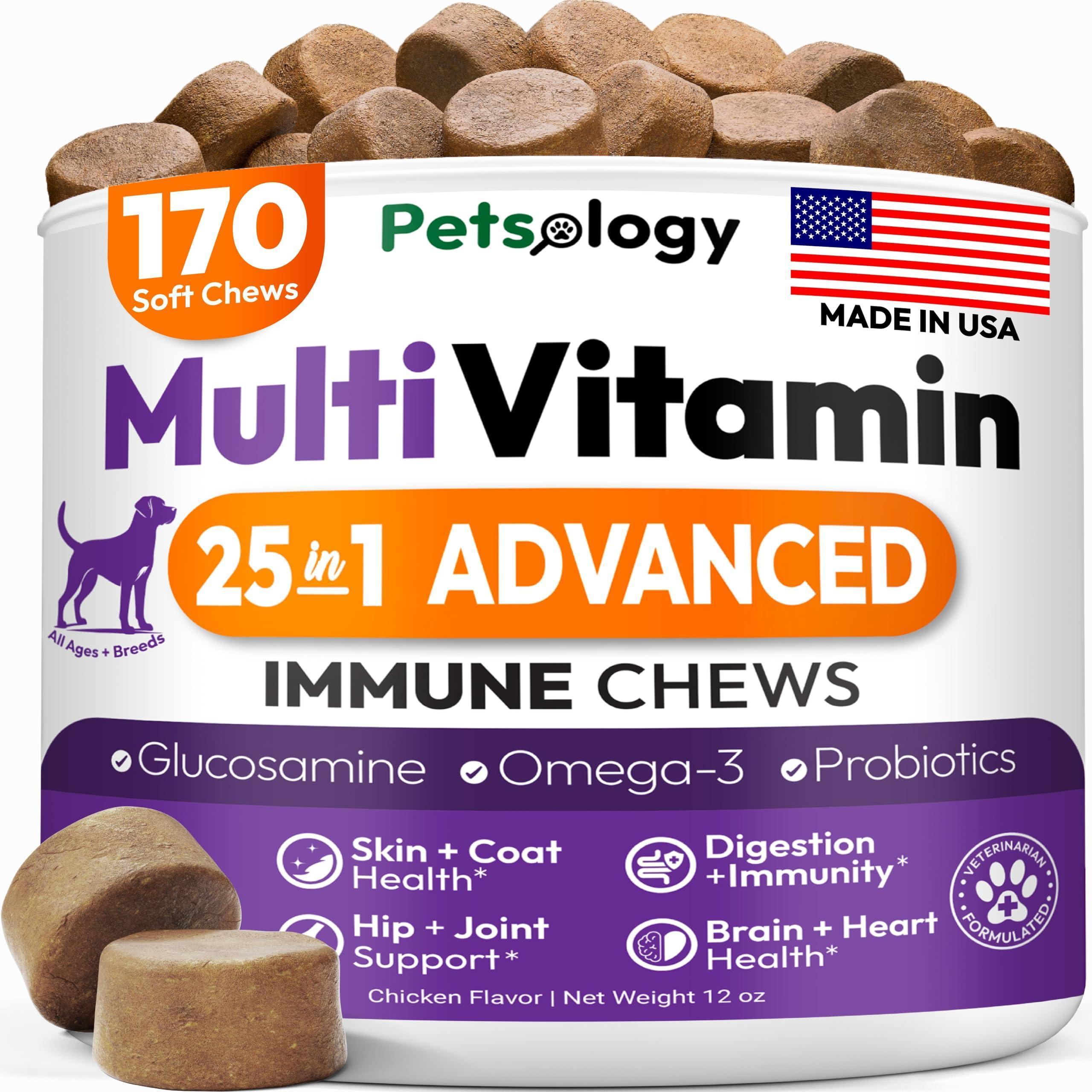 Dog Multivitamin Chews with Glucosamine 170 Count Hip & Joint Dog Multivitamin Chews with Glucosamine 170 Count Hip & Joint