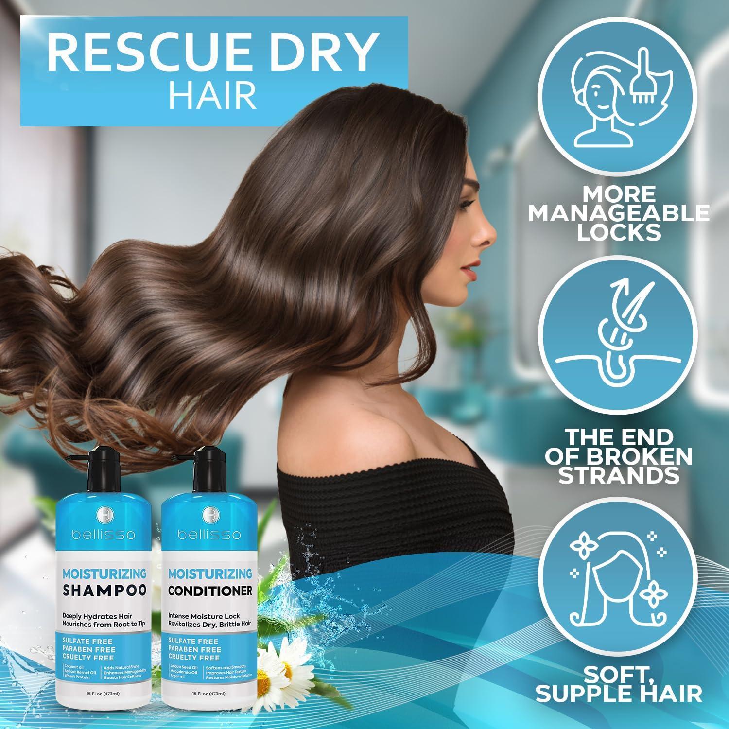 Moisturizing Shampoo and Conditioner Set Sulfate Free Care for Women and Men Hydrating Deep Moisture Duo with Shea Butter Salon Grade Color Safe Ideal for Curly Hair and Dry Split Ends Moisturizing Shampoo and Conditioner Set Sulfate Free Care for Women and Men Hydrating Deep Moisture Duo with Shea Butter Salon Grade Color Safe Ideal for Curly Hair and Dry Split Ends