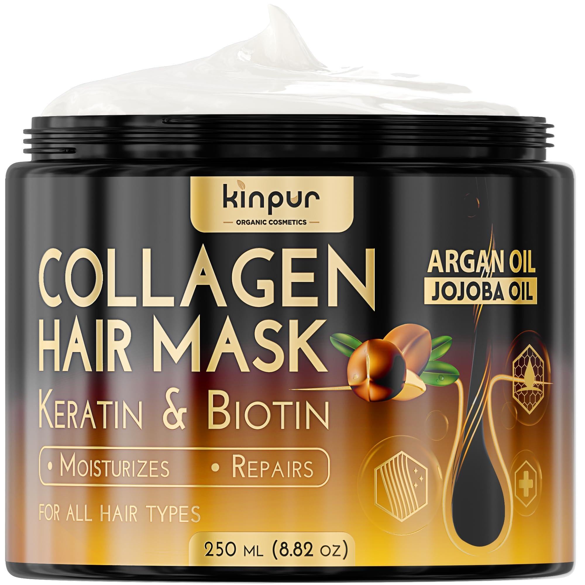 Hair Mask for Dry Damaged Hair with Collagen Biotin Argan Oil Helps Repair Hair Hair Mask for Dry Damaged Hair with Collagen Biotin Argan Oil Helps Repair Hair