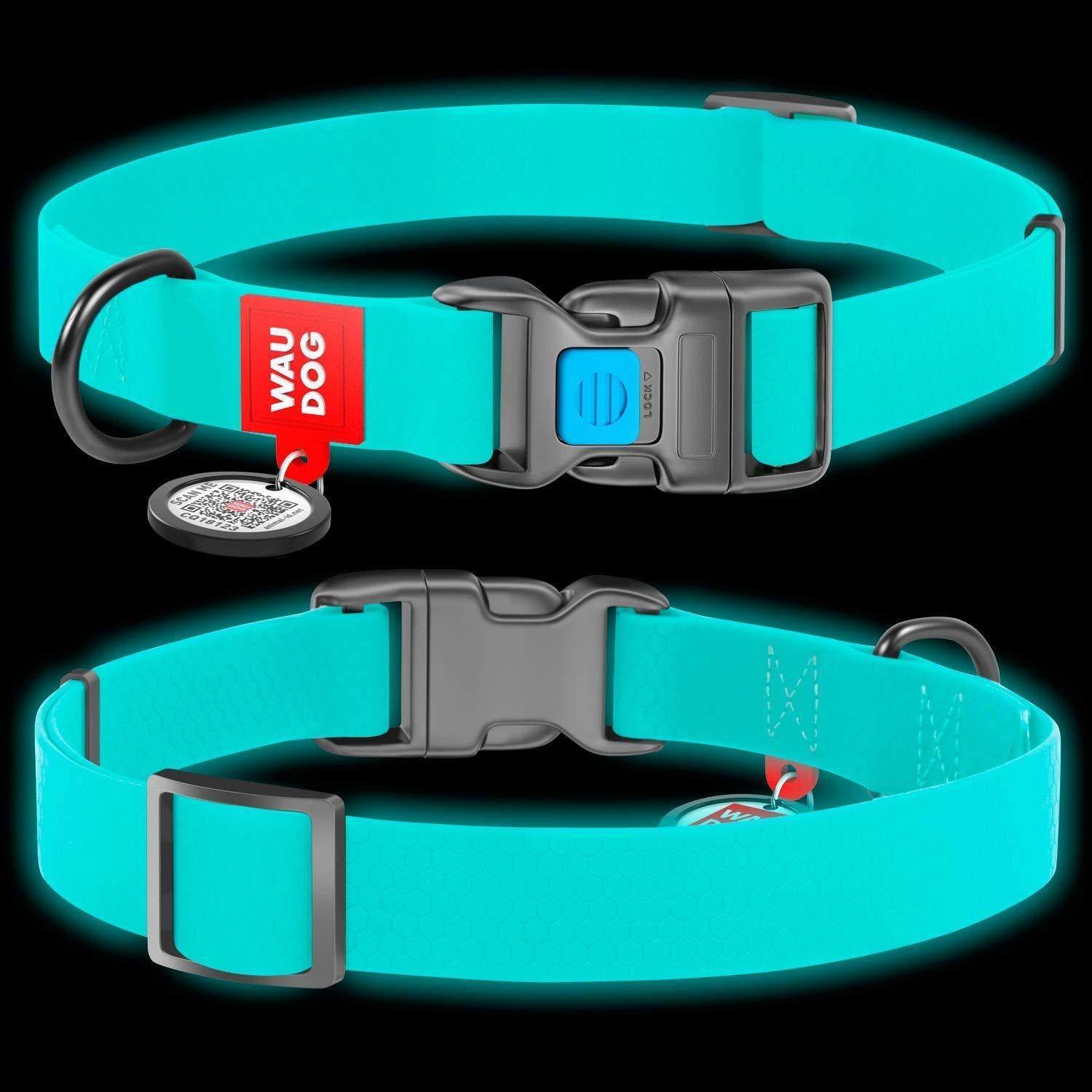 Waterproof Glow Dog Collar Adjustable 14–22 in Neck x 0.5 in Wide Buckle Waterproof Glow Dog Collar Adjustable 14–22 in Neck x 0.5 in Wide Buckle