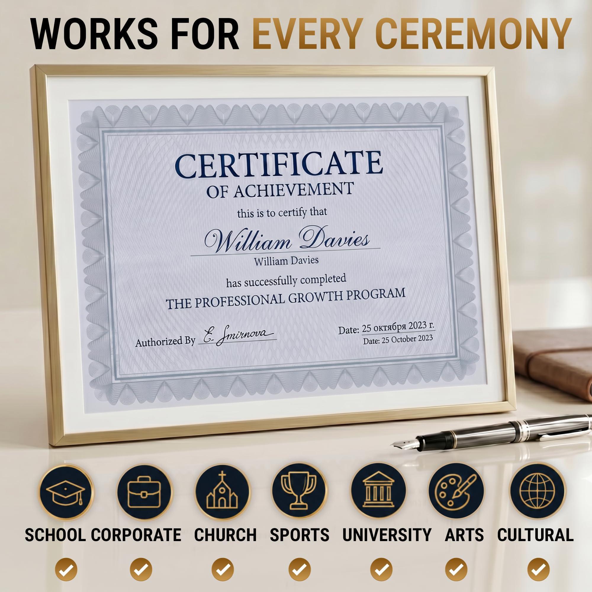 100 Certificate Paper 8.5 x 11 inch for Printing Blank Certificate Papers for Award Certificates & Diploma Paper Premium Blue Border Award Papers Cardstock for Awards & Certificates Graduation 100 Certificate Paper 8.5 x 11 inch for Printing Blank Certificate Papers for Award Certificates & Diploma Paper Premium Blue Border Award Papers Cardstock for Awards & Certificates Graduation