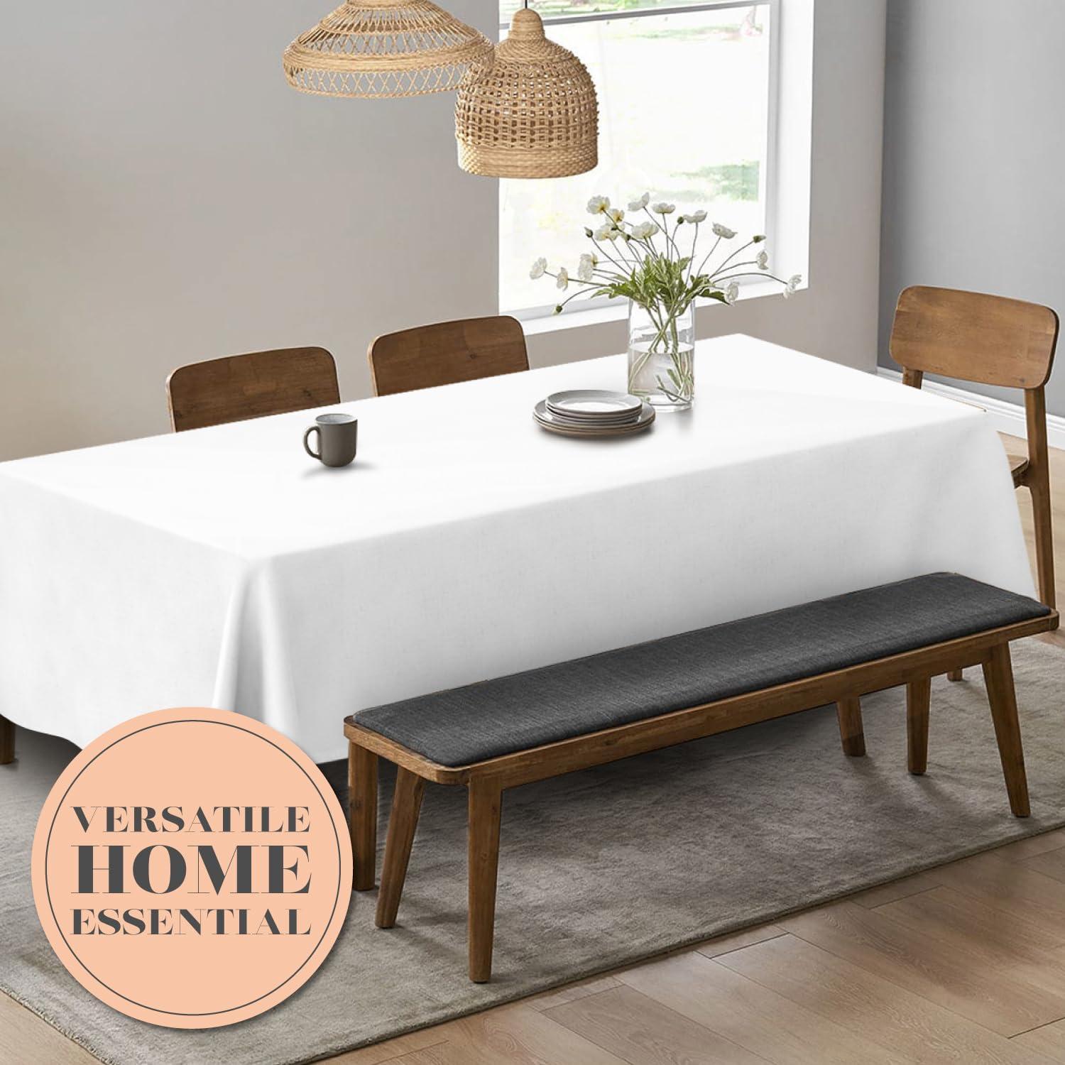 2 Pack Classic White Tablecloth 90x132 in Table Cover for 6 Ft Rectangle Tables 2 Pack Classic White Tablecloth 90x132 in Table Cover for 6 Ft Rectangle Tables