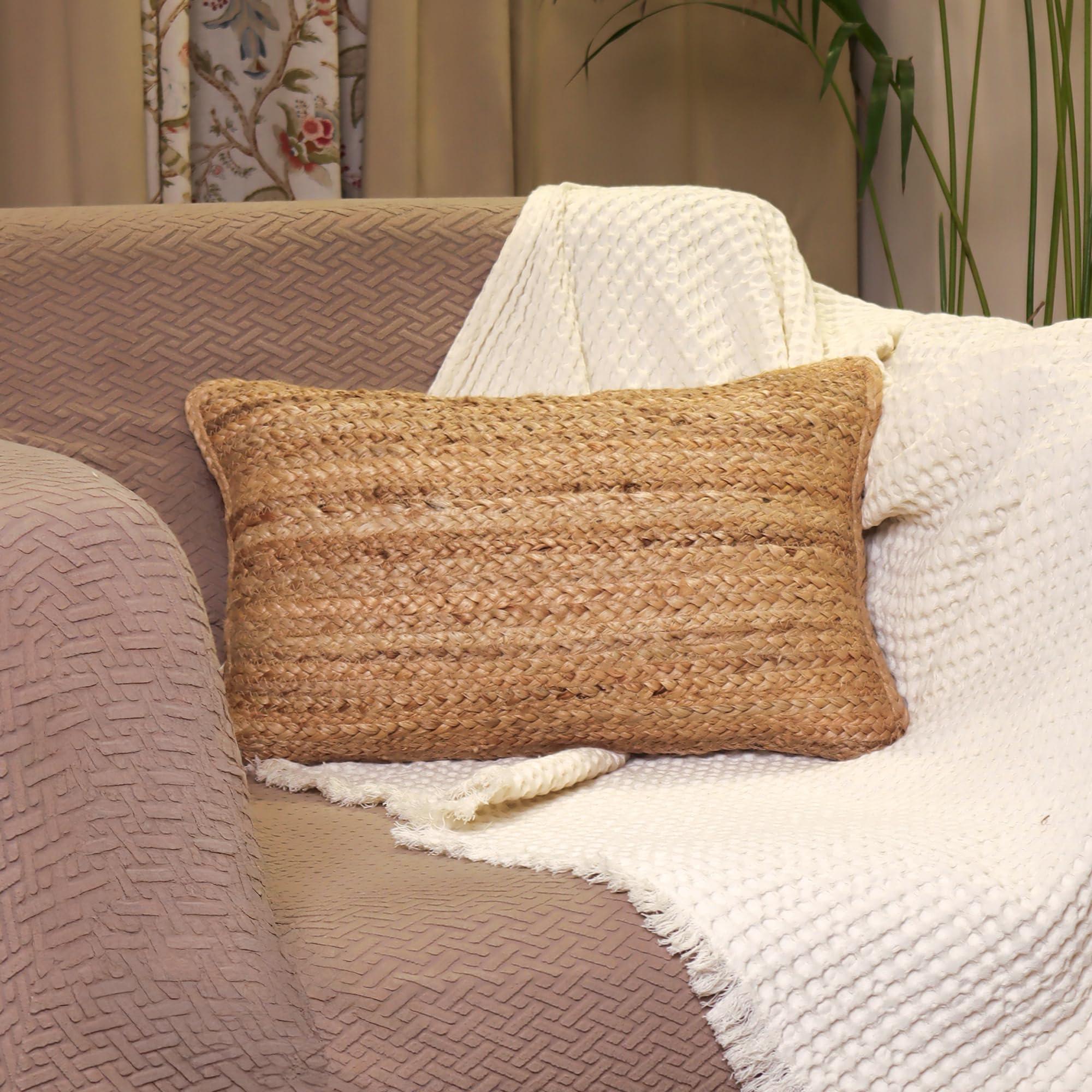 Jute Throw Pillow Covers 20x12 Inch Braided Hand Woven Decorative Pillow Cover for Couch Boho Jute Decor Living Room Decor Natural 1Pc Indoor Outdoor Pillow Cover Jute Throw Pillow Covers 20x12 Inch Braided Hand Woven Decorative Pillow Cover for Couch Boho Jute Decor Living Room Decor Natural 1Pc Indoor Outdoor Pillow Cover