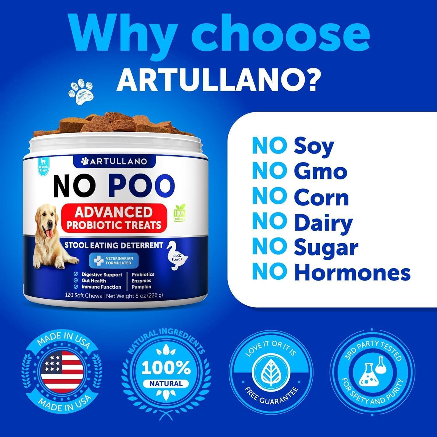 No Poo Chews for Dogs Coprophagia Stool-Eating Deterrent No Poo Chews for Dogs Coprophagia Stool-Eating Deterrent