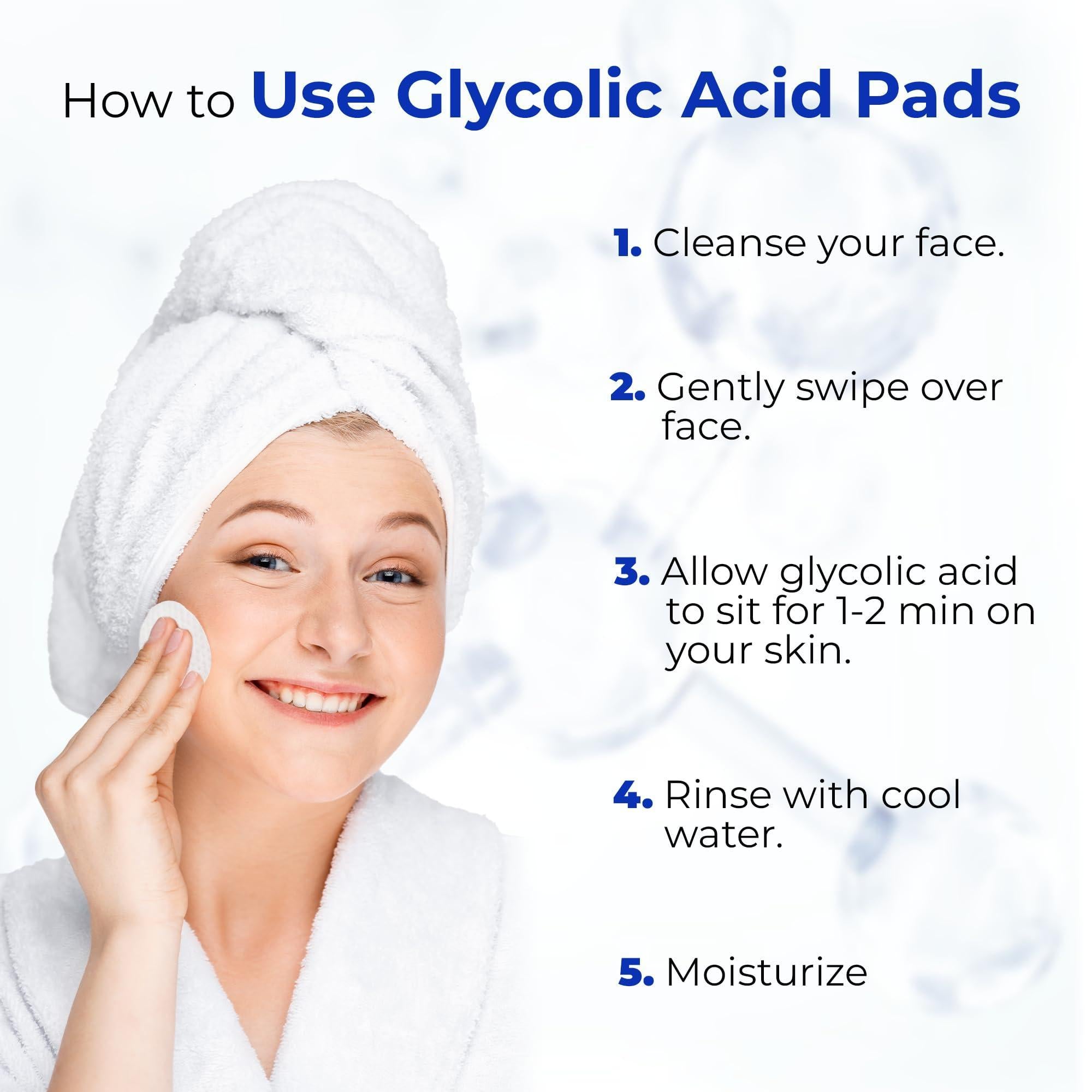 Glycolic Acid Pads 35% Anti Aging Treatment for Clearer Smoother Skin Acid Peel Glycolic Acid Pads 35% Anti Aging Treatment for Clearer Smoother Skin Acid Peel