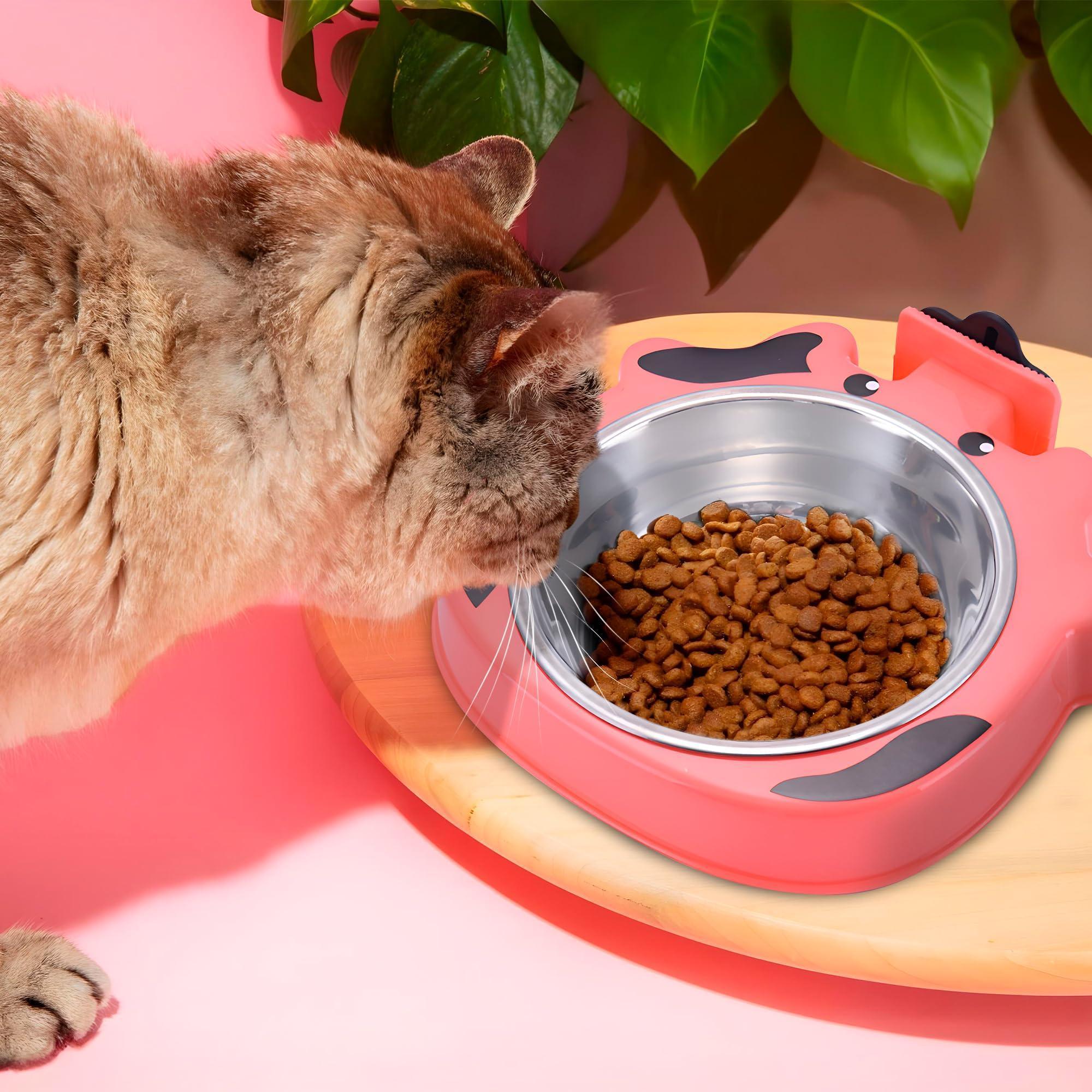 Crate Water Bowl for Dogs & Cats No-Spill Stainless Steel 7.5x7.4x1.7 in Pink Crate Water Bowl for Dogs & Cats No-Spill Stainless Steel 7.5x7.4x1.7 in Pink